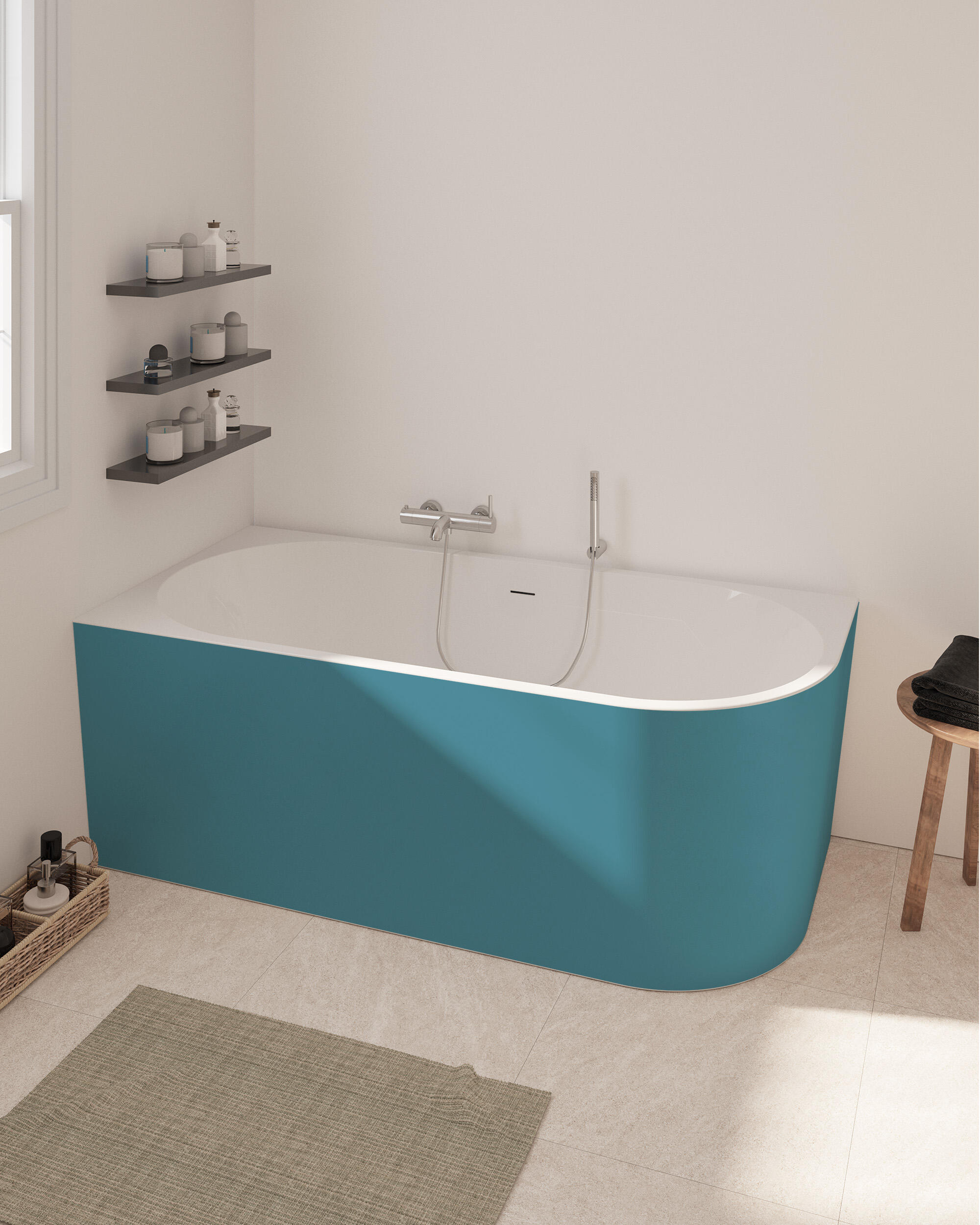 Bañera obath thera azul 170x80 cm