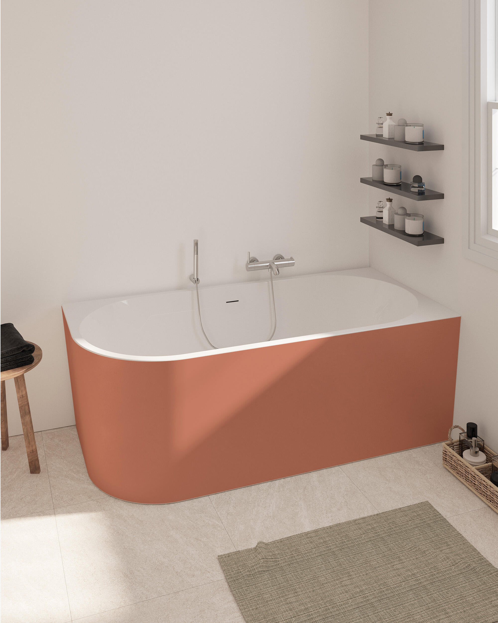 Bañera obath thera rosa 170x80 cm