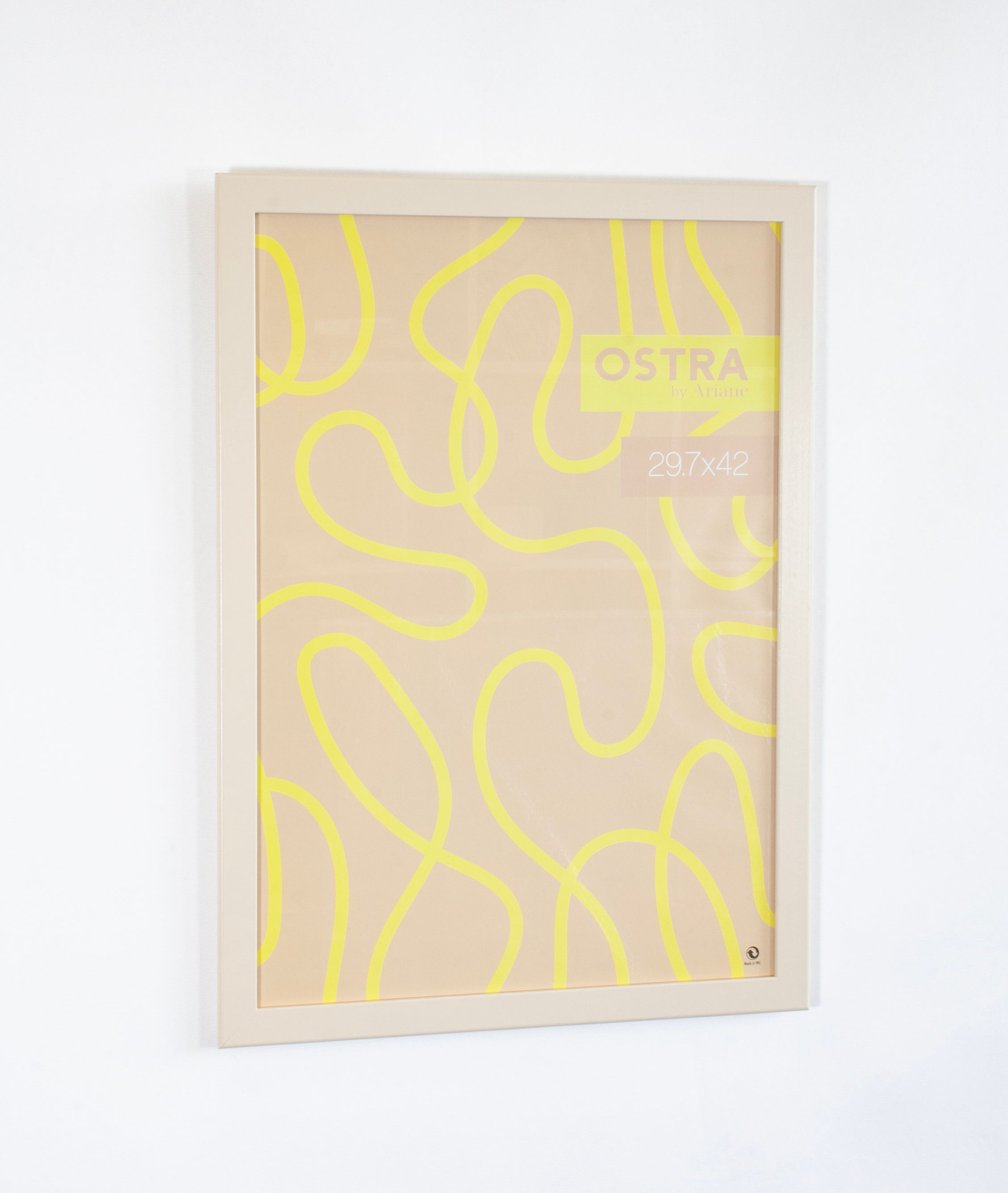 Cadre Ostra, H.42 x l.29.7 cm beige, ARIANE - 4