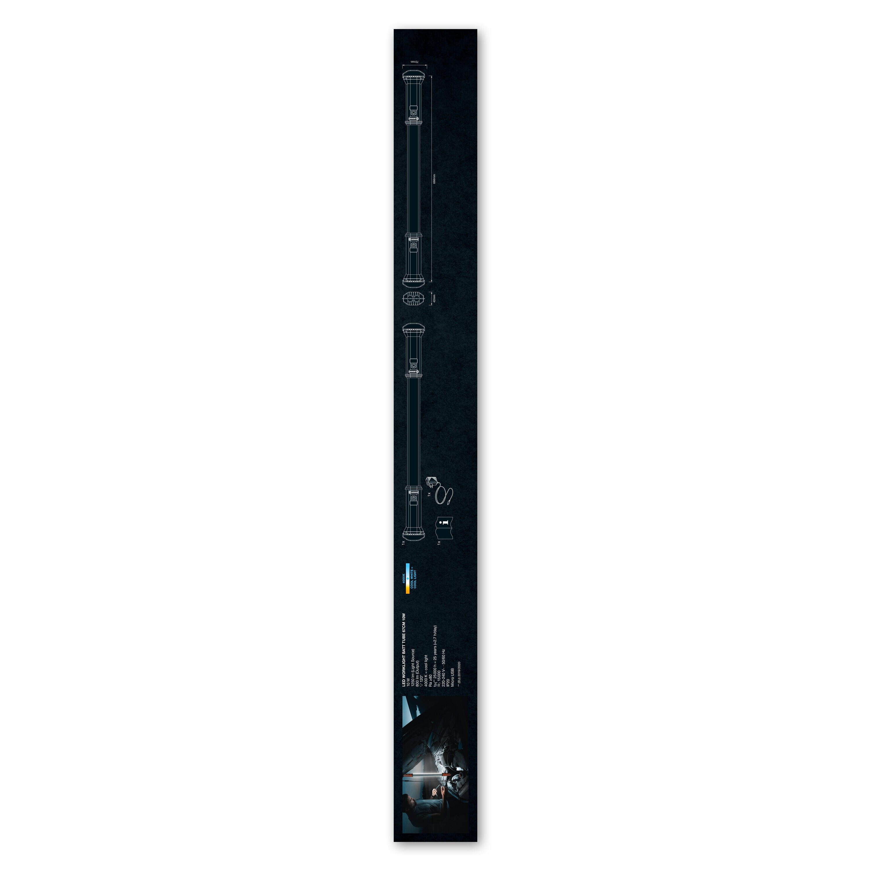 Baladeuse batterie lithium / piles 800 lumens LEDVANCE - 3