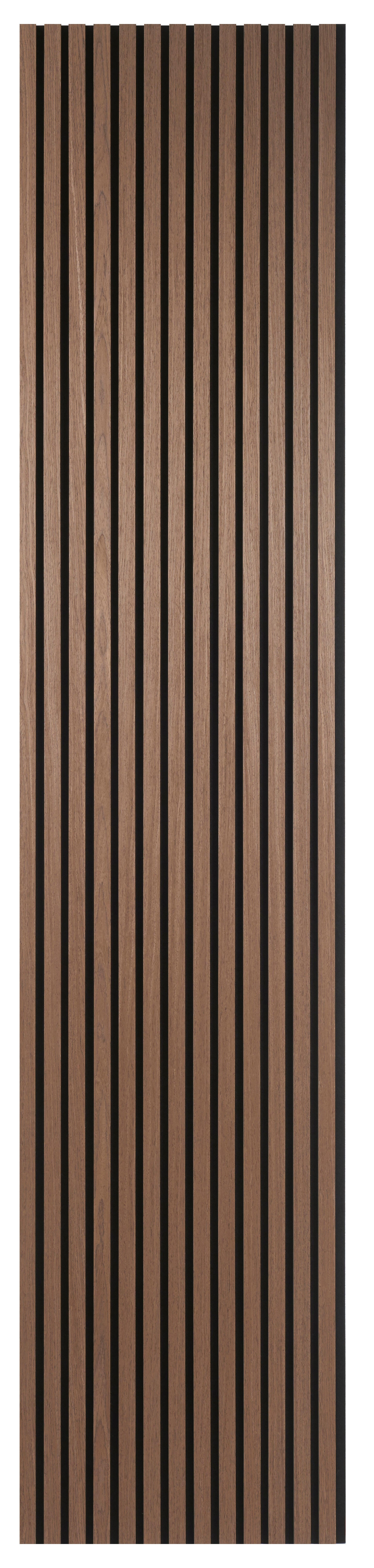 Pannello decorativo fonoassorbente Decor Walnut FIBROTECH nero e noce L 244 x L 52 cm, Sp 12 mm - 2