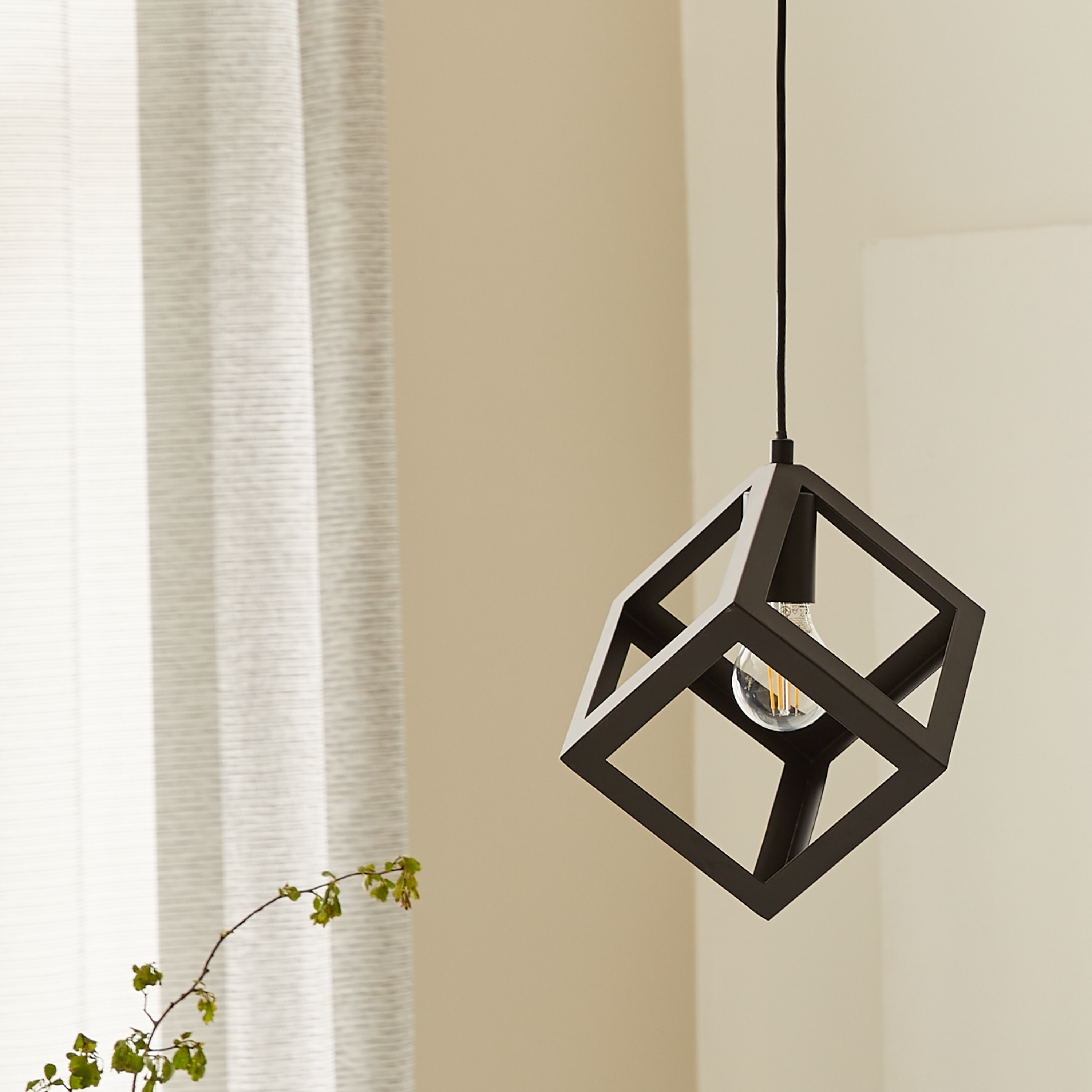 Lampa wisząca Plywood czarna E27 Inspire - 7