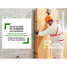 5 panneaux de laine de roche ROCKWOOL Rockfaçade, Ep.130mm, 1.35x0.6m ...