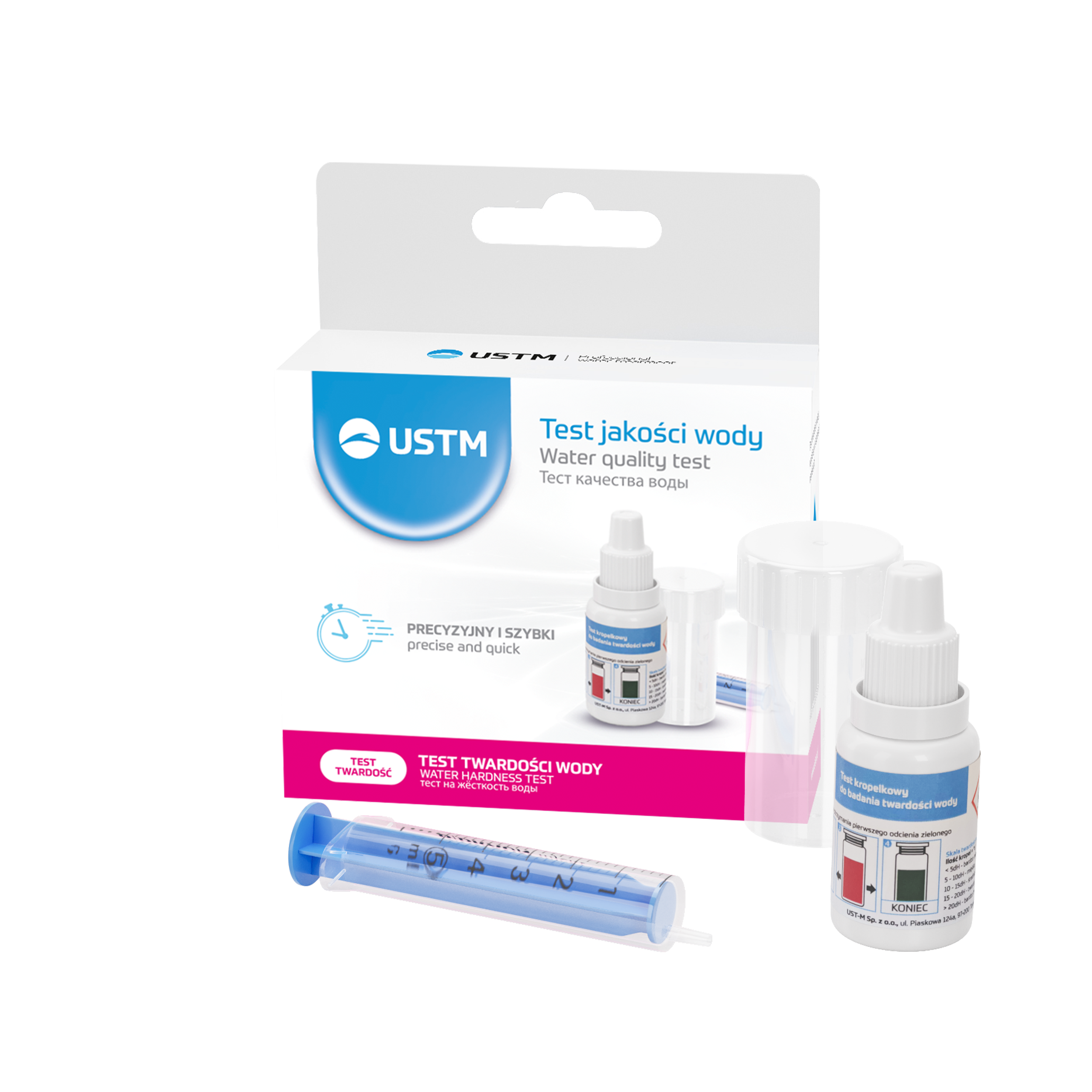 Kropelkowy test do badań twardości wody