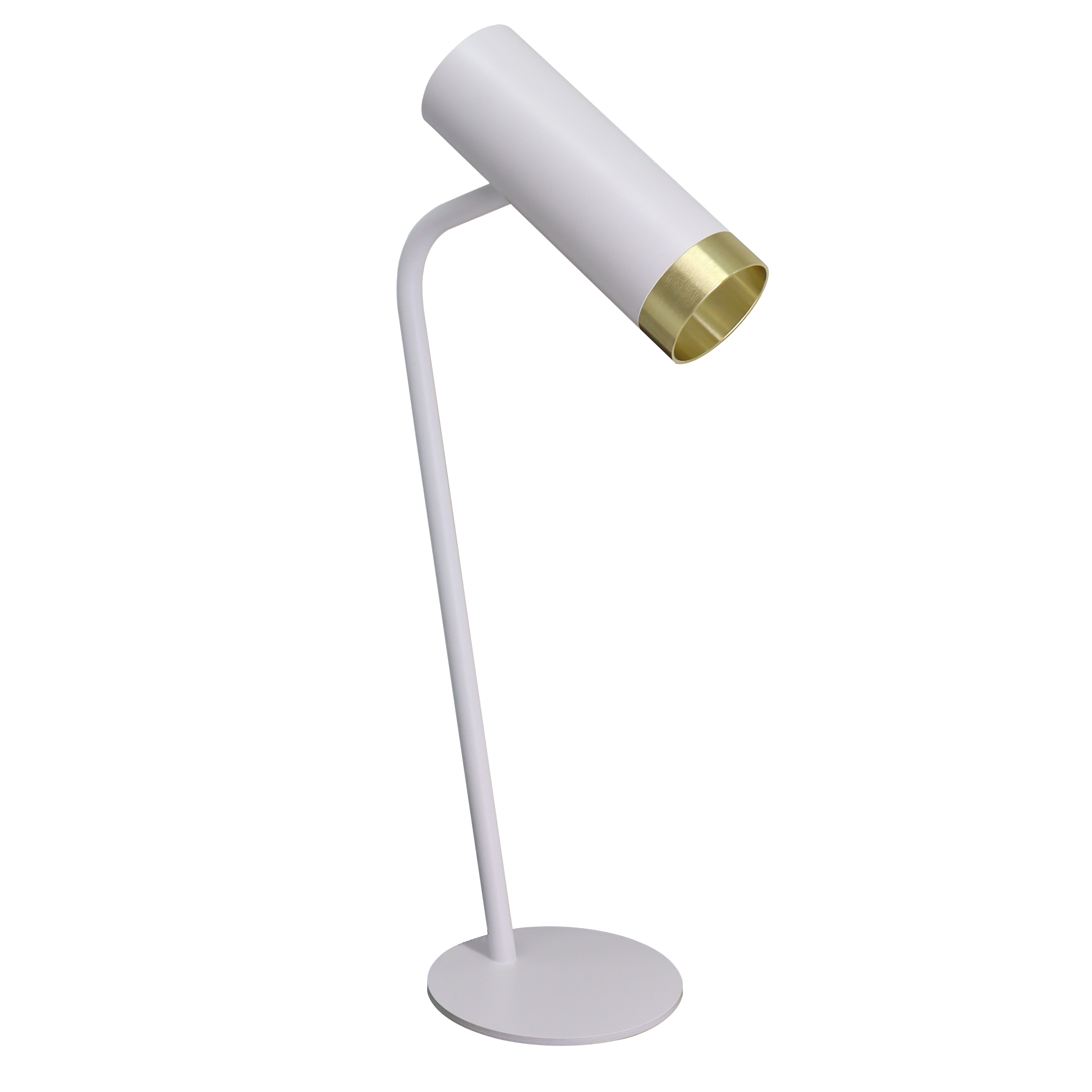 Lampa stołowa Fado biało-złota GU10 Goldlux
