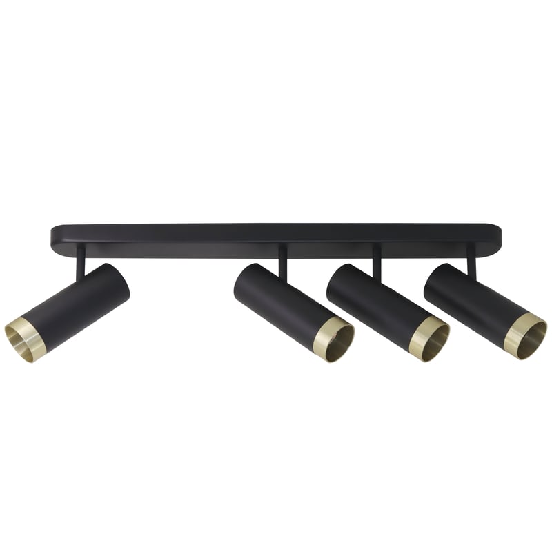 Listwa reflektorowa Fado czarno-złota 4 x GU10 Goldlux