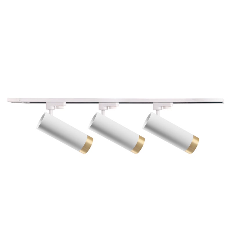 Zestaw szynowy Fado biało-złoty 3 x GU10 1 m 1F Goldlux