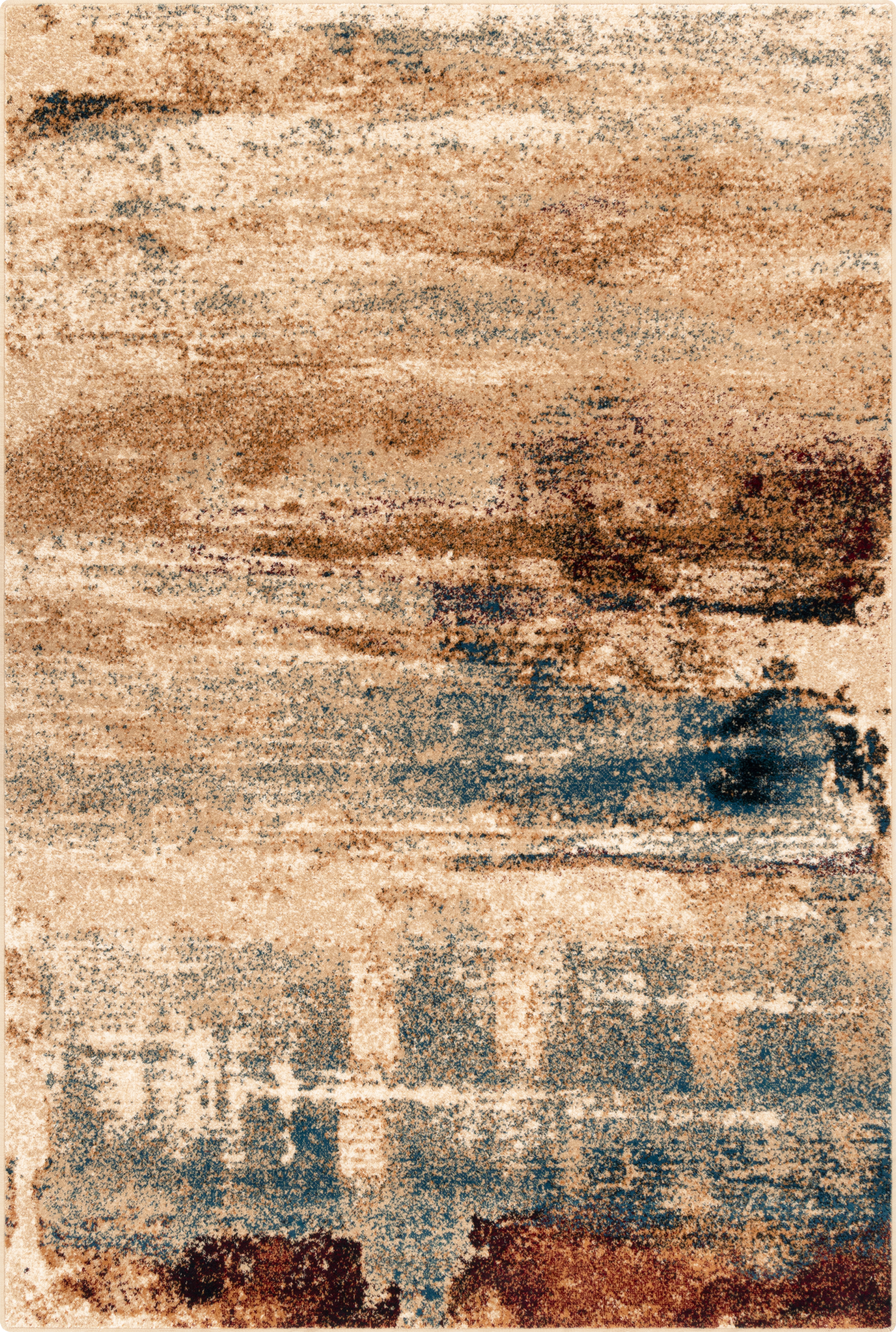 Dywan wełniany Gusto Abrio ciemnobeżowy 133 x 180 cm