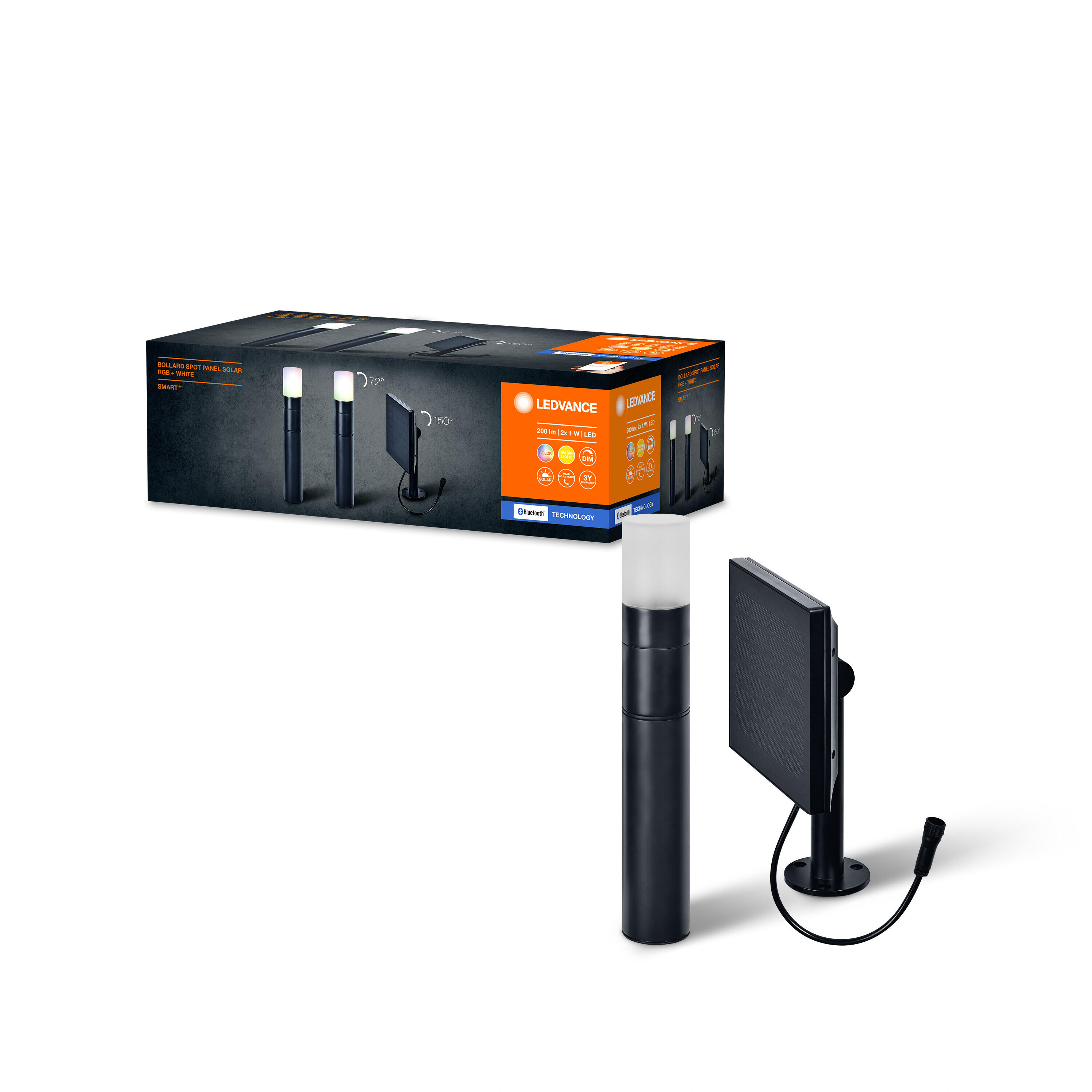 2 projecteurs à piquer solaire Smart+, changement couleurs/blancs, noir LEDVANCE - 4