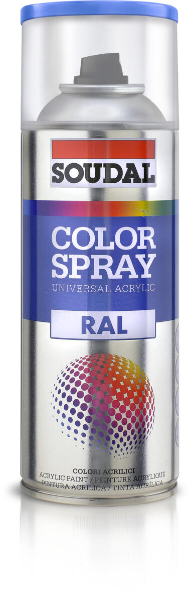 SPRAY MATE SOUDAL 400ML RAL 9005 PRETO