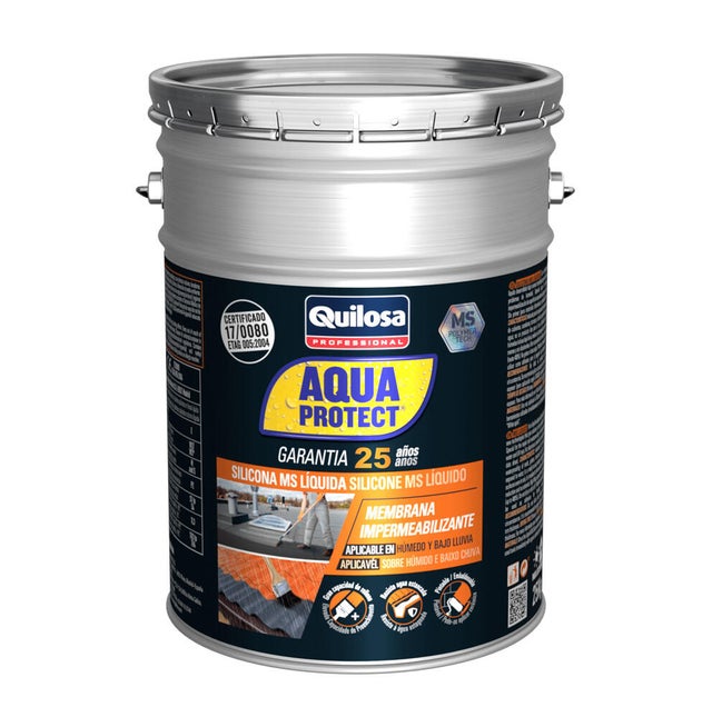 Silicona impermeabilizante MS líquida negro 1L