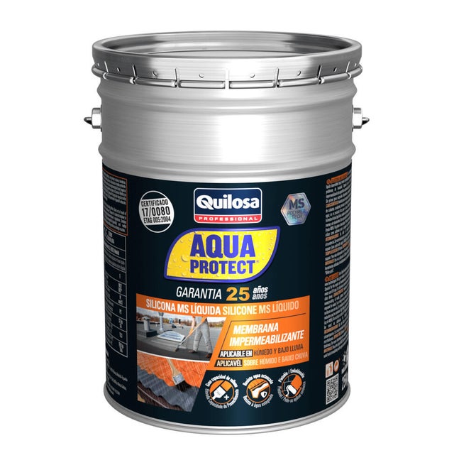 Silicona impermeabilizante MS líquida gris 1L