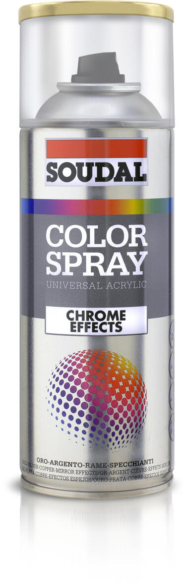 SPRAY EFEITO CROMADO SOUDAL 400ML PRATA