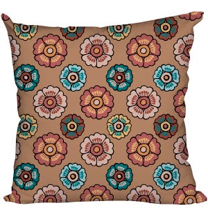 Cuscino Sedia Cotone Sfoderabile - 40x40cm Lavabile Con Fascia Elastica Pois Beige - Foto 4