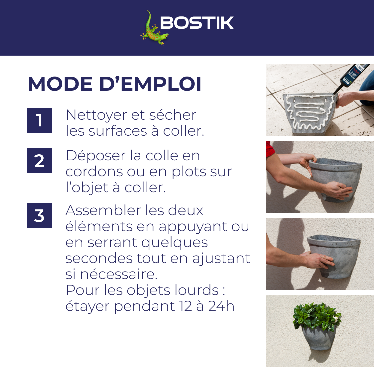 Colle de fixation MS polymère Condi extrêmes FIXPRO MSP117 BOSTIK, 290 ml blanc - 5