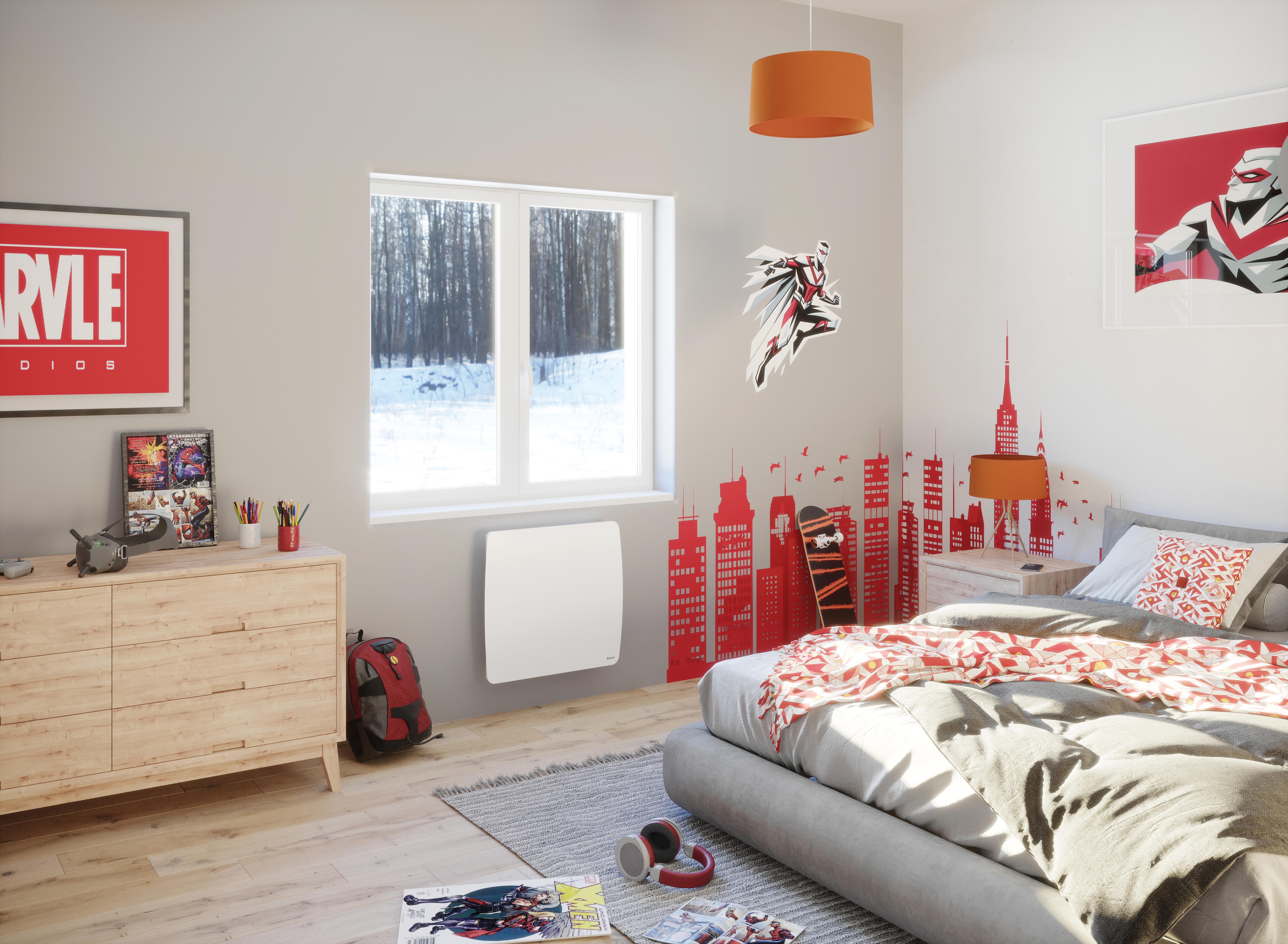 Radiateur électrique connecté à inertie sèche Tahual 1000 W SAUTER - 2