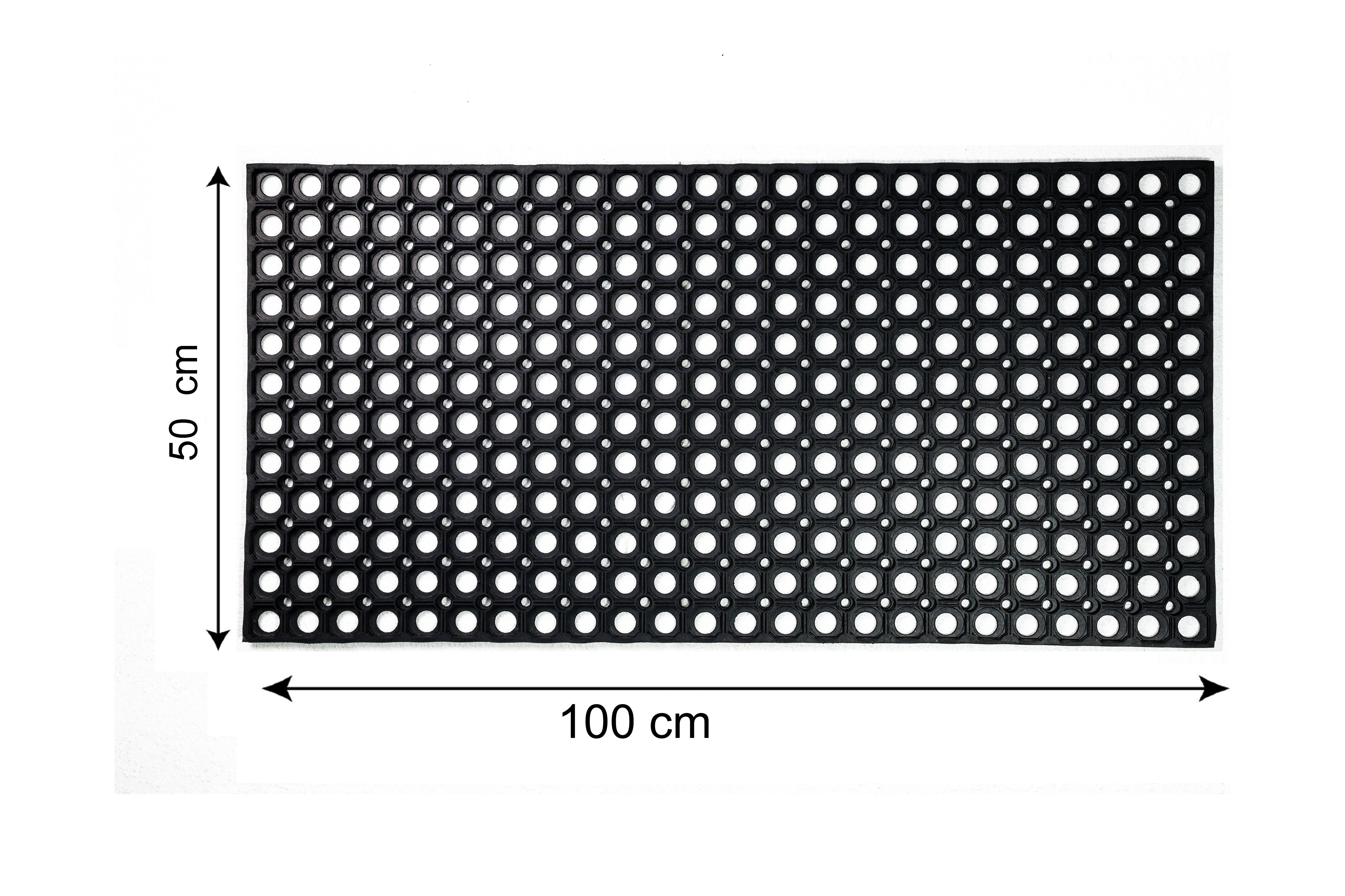 Wycieraczka zewnętrzna Flavio 100 x 50 cm gumowa czarna Inspire - 5