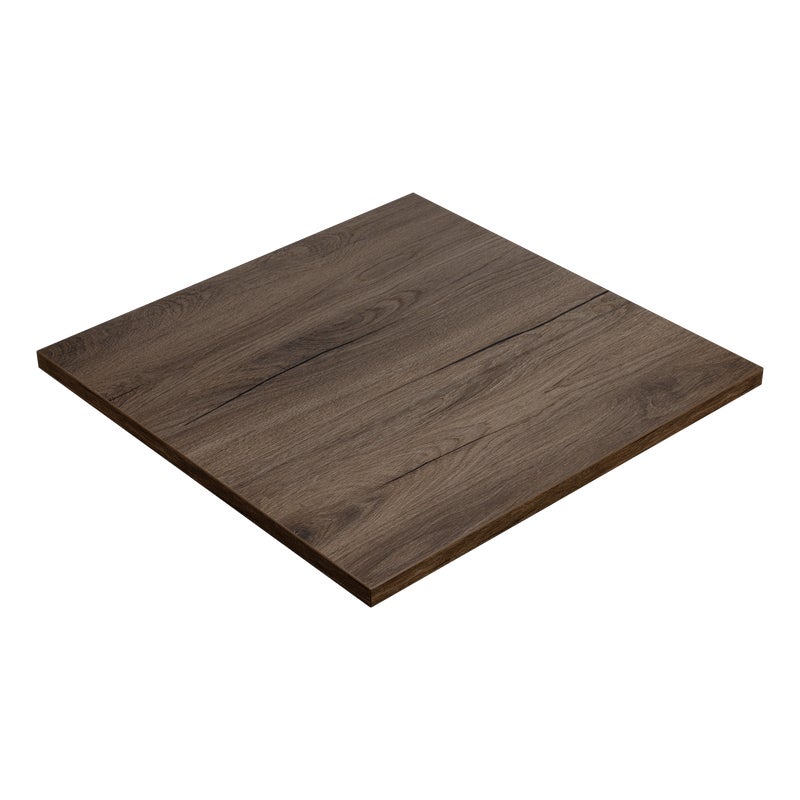 Blat do biurka stolika Dąb czekoladowy laminowany 68x68 cm grubość 25 mm Kolm