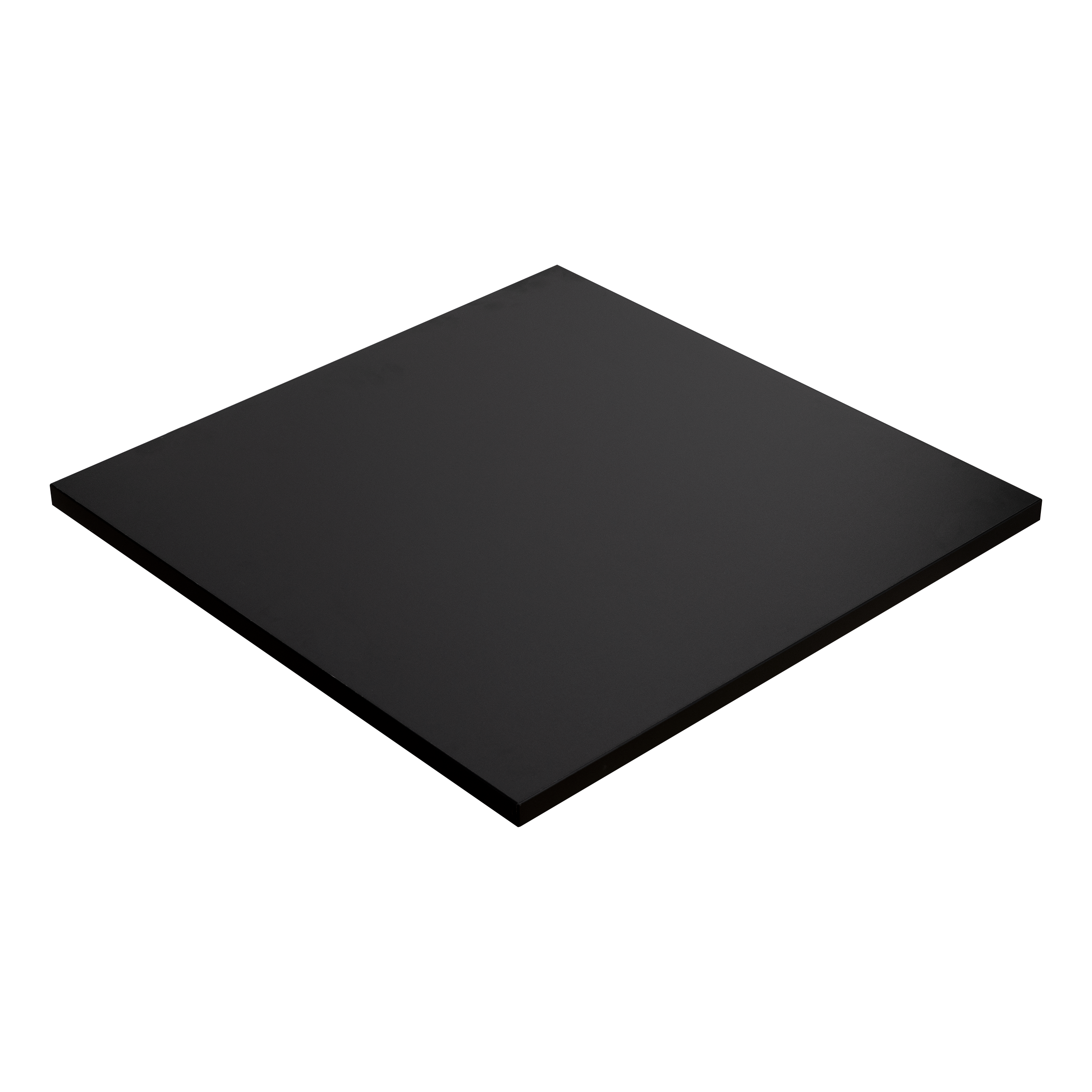 Blat do biurka stolika drewniany czarny laminowany 68x68 cm Kolm