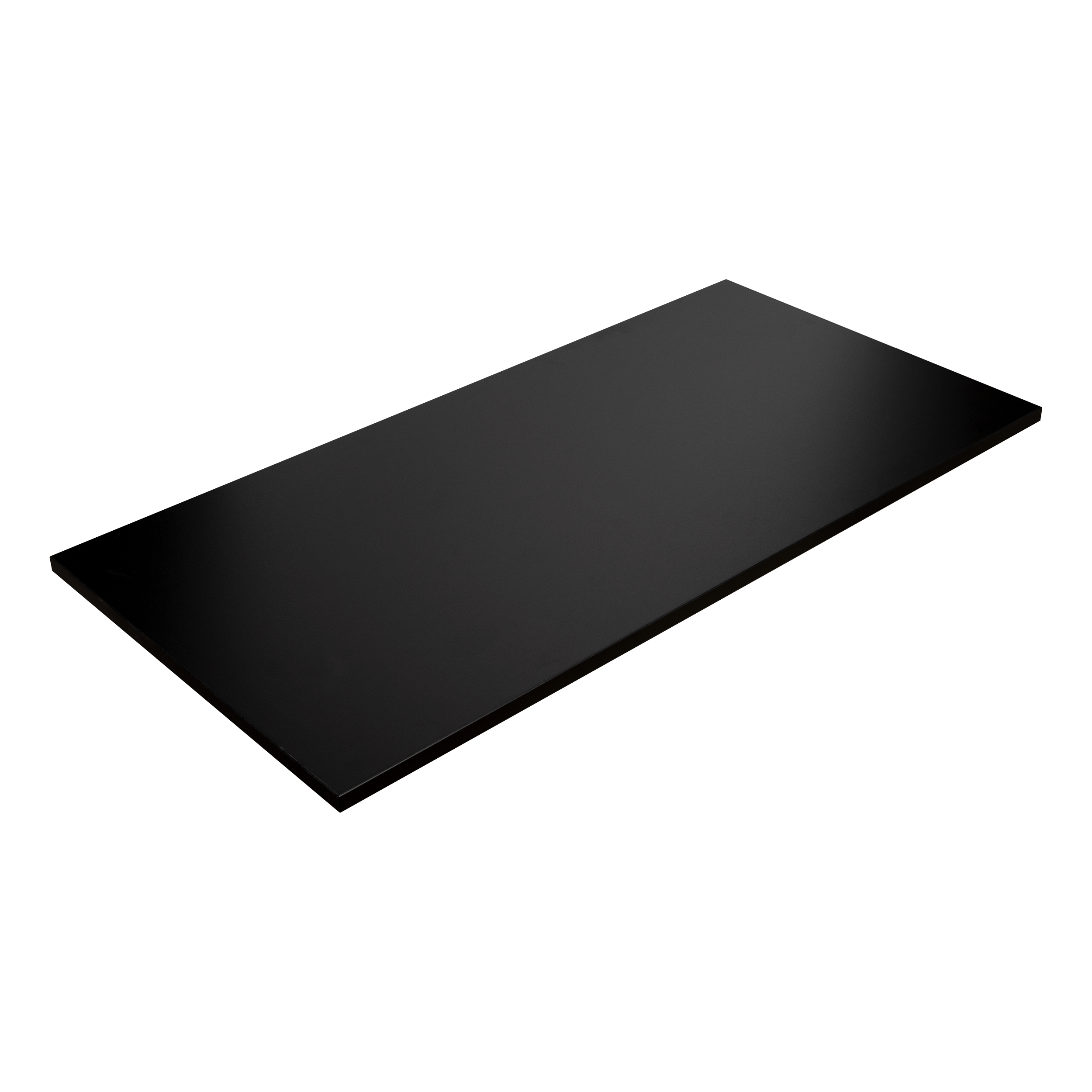 Blat do biurka stolika drewniany czarny laminowany 138x68 cm Kolm