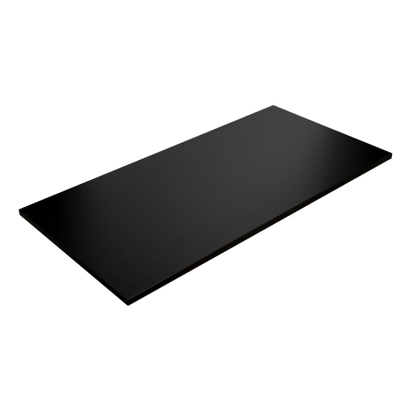 Blat do biurka stolika drewniany czarny laminowany 138x68 cm Kolm