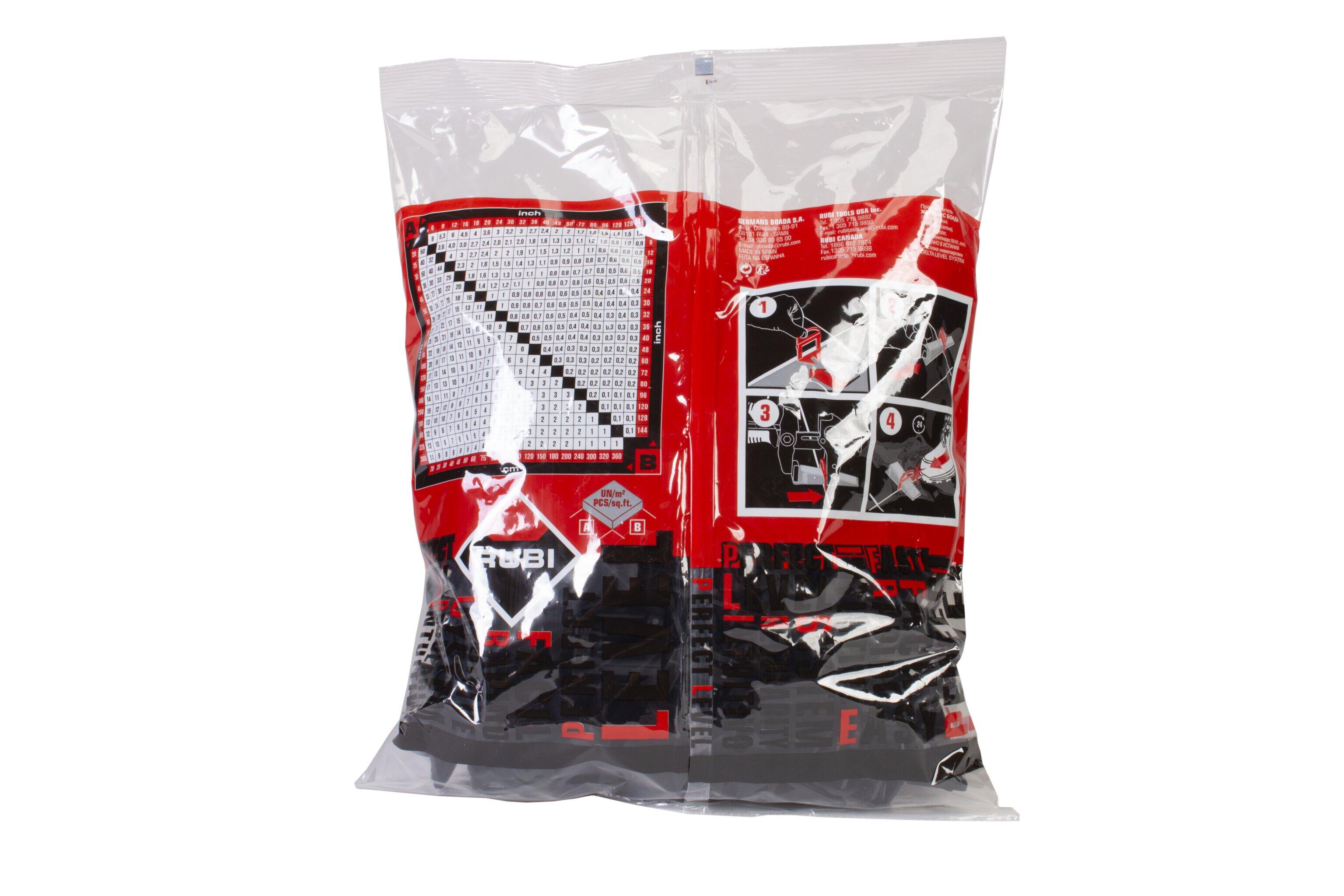 200 Clips de nivelamento para cerâmica 3-12 mm 2 mm Rubi Delta Level System - 3