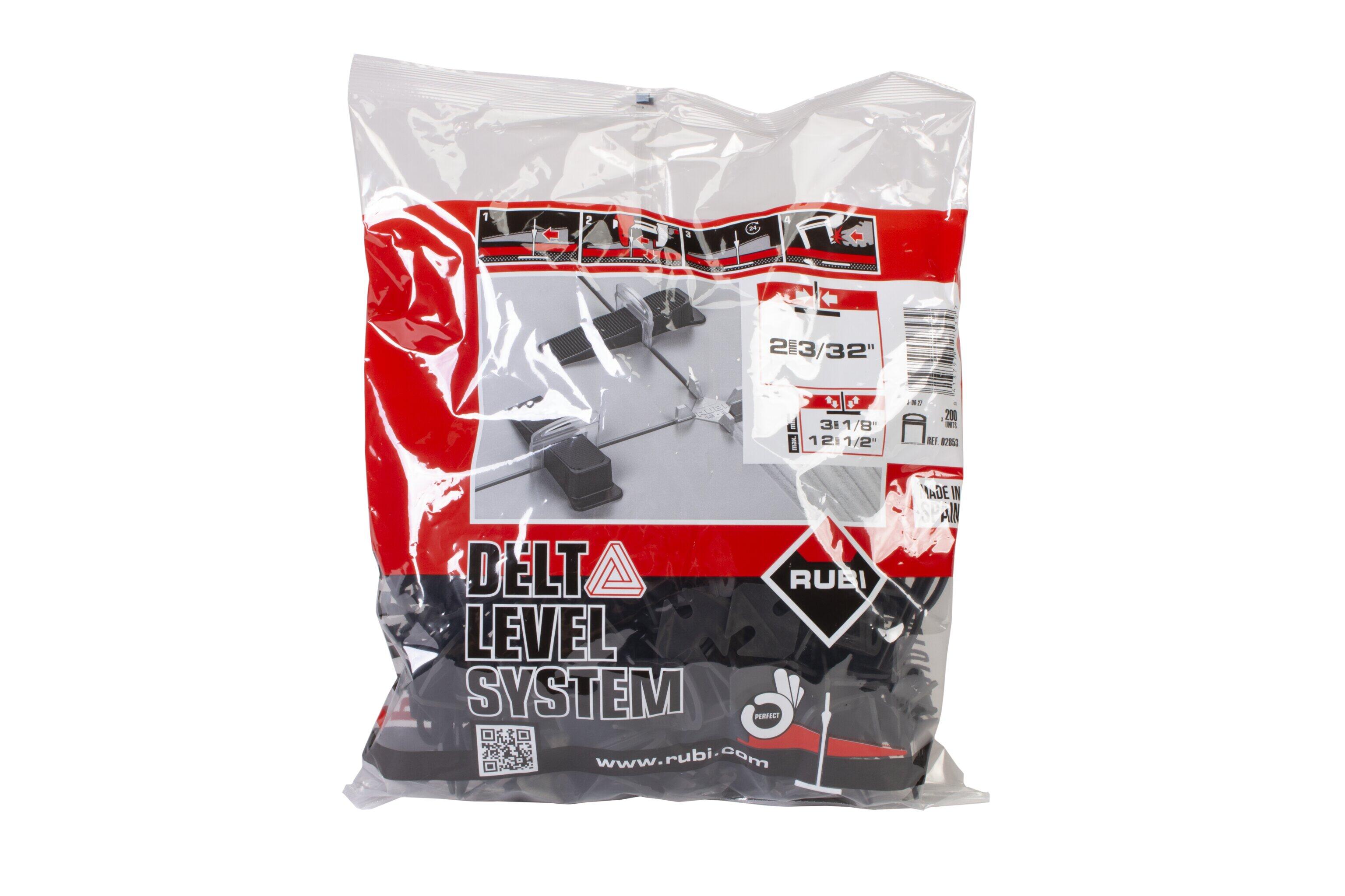 200 Clips de nivelamento para cerâmica 3-12 mm 2 mm Rubi Delta Level System - 2