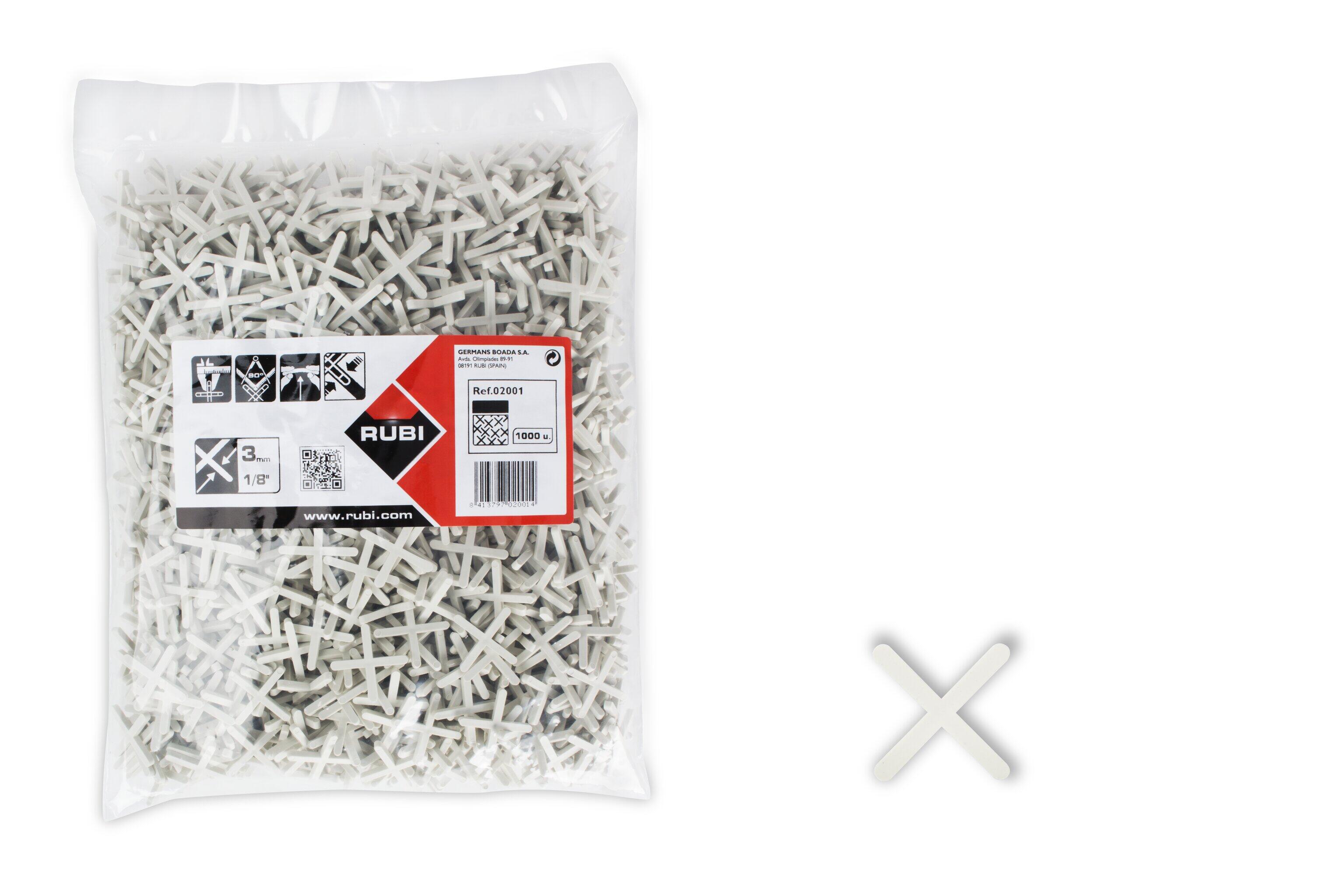 1000 cruzetas para juntas de cerâmica 3 mm Rubi - 3