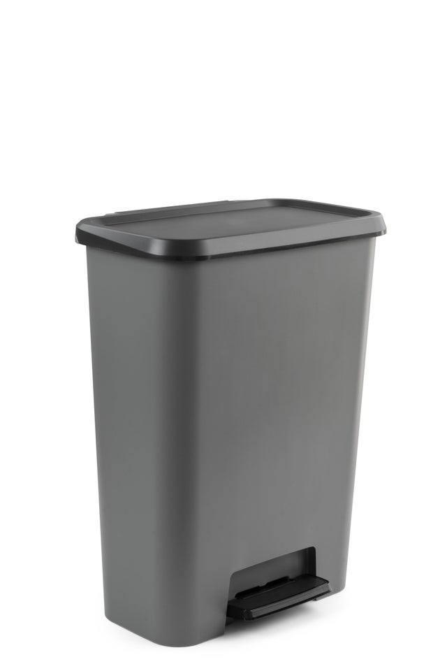 Baldo de lixo com pedal  50 litros cinza Curver