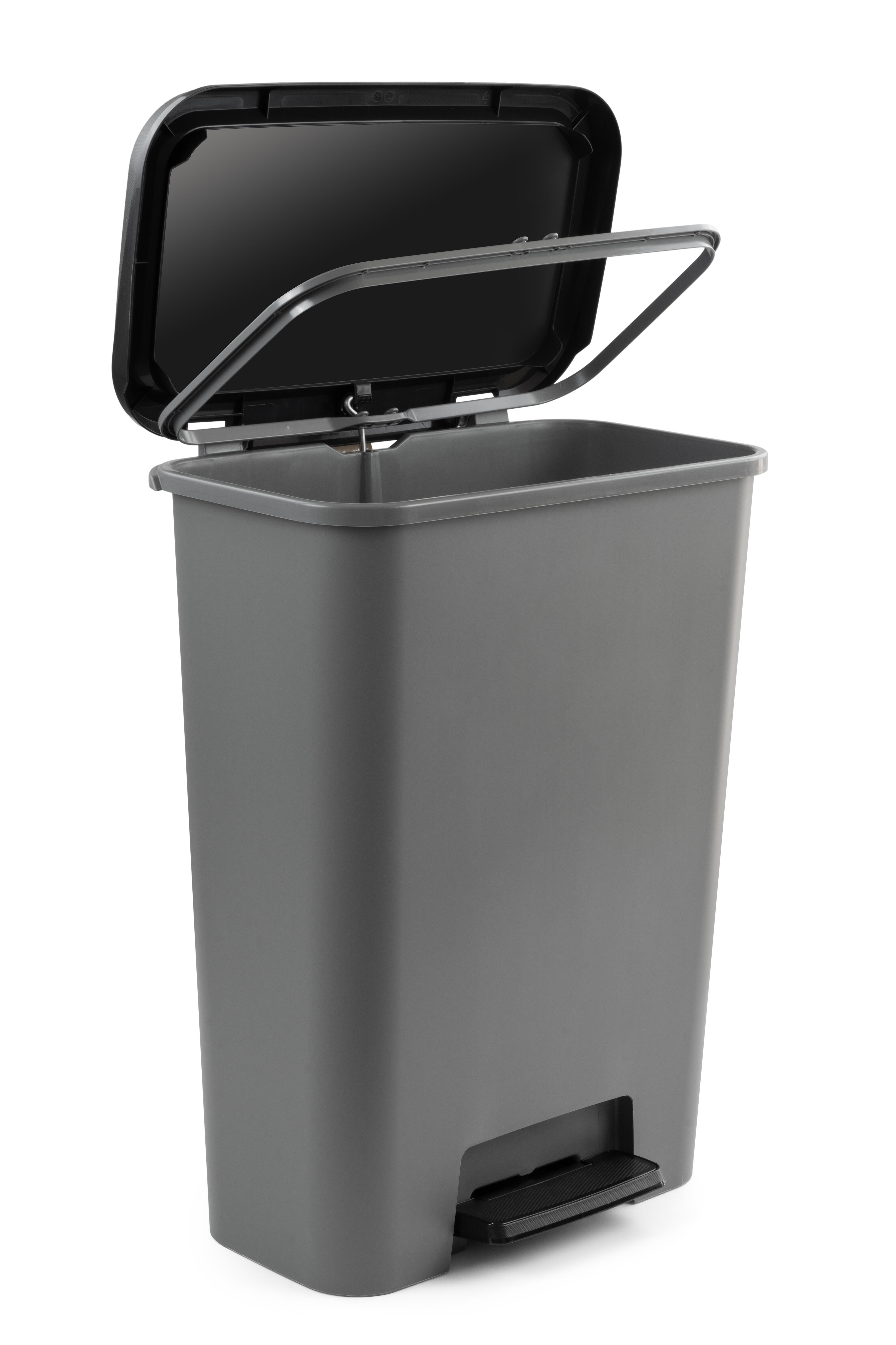 Baldo de lixo com pedal  50 litros cinza Curver - 2