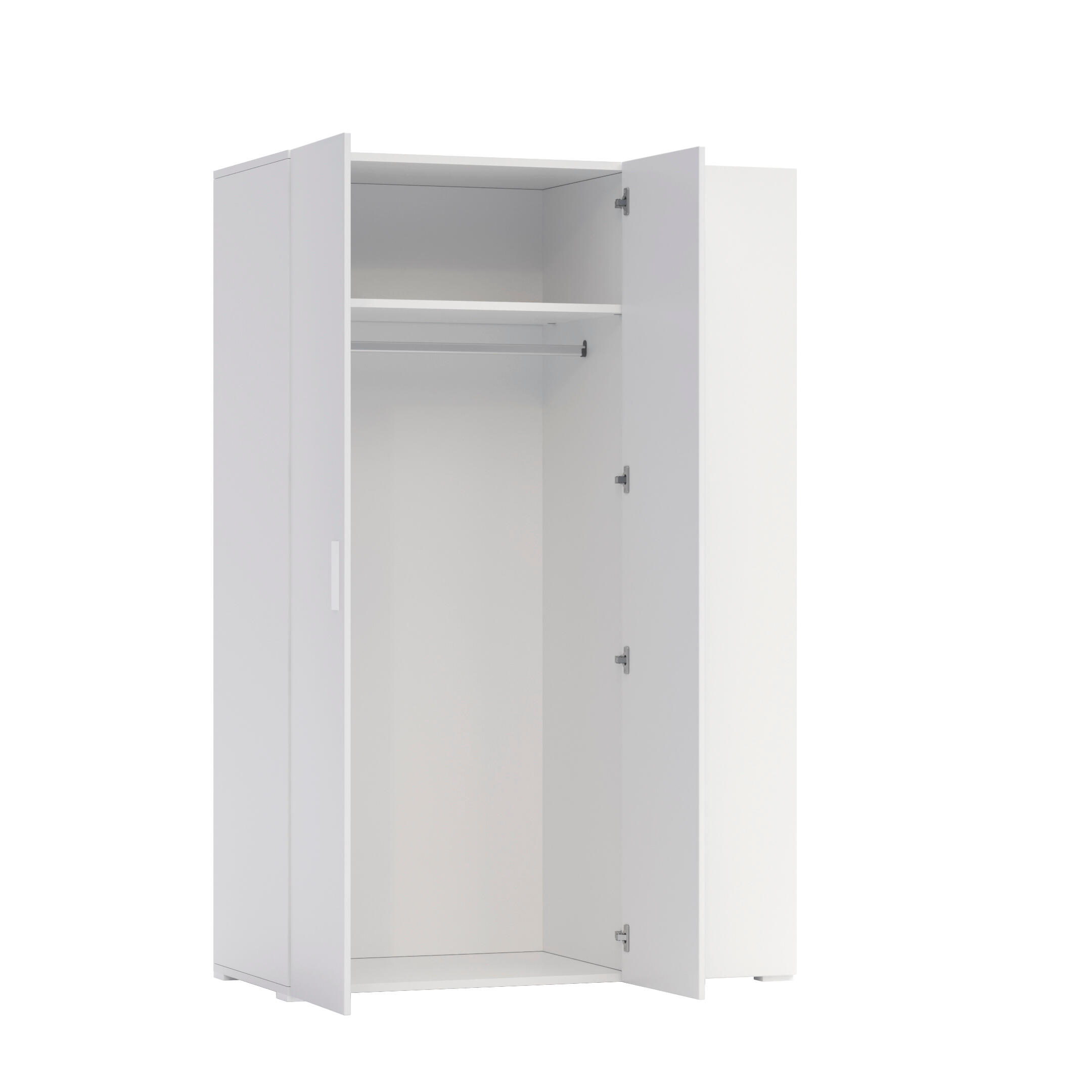Armario puerta abatible One 125x191x53cm blanco - 8