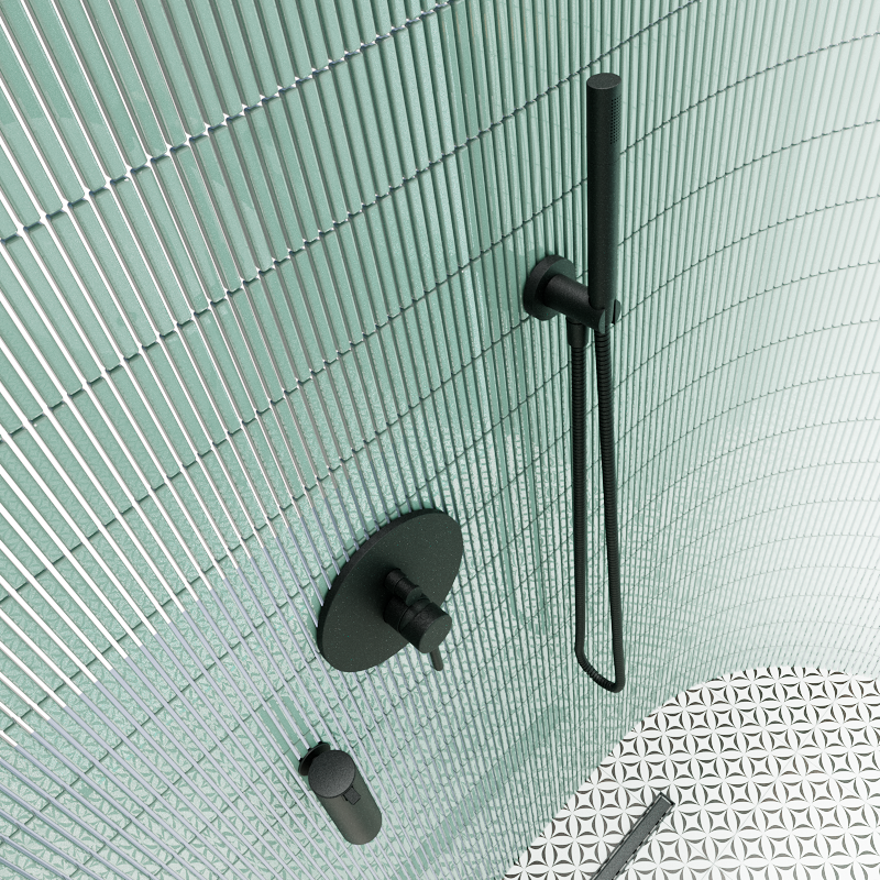 System prysznicowy podtynkowy czarny Simplon Omnires - 4