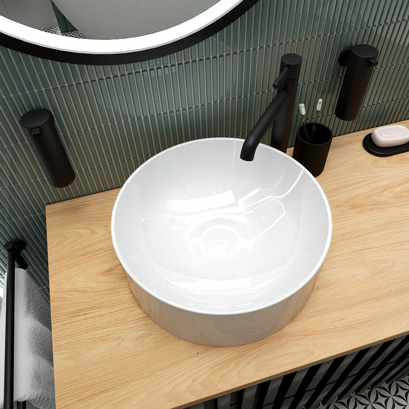 Bateria umywalkowa wysoka czarna Simplon Omnires - 4