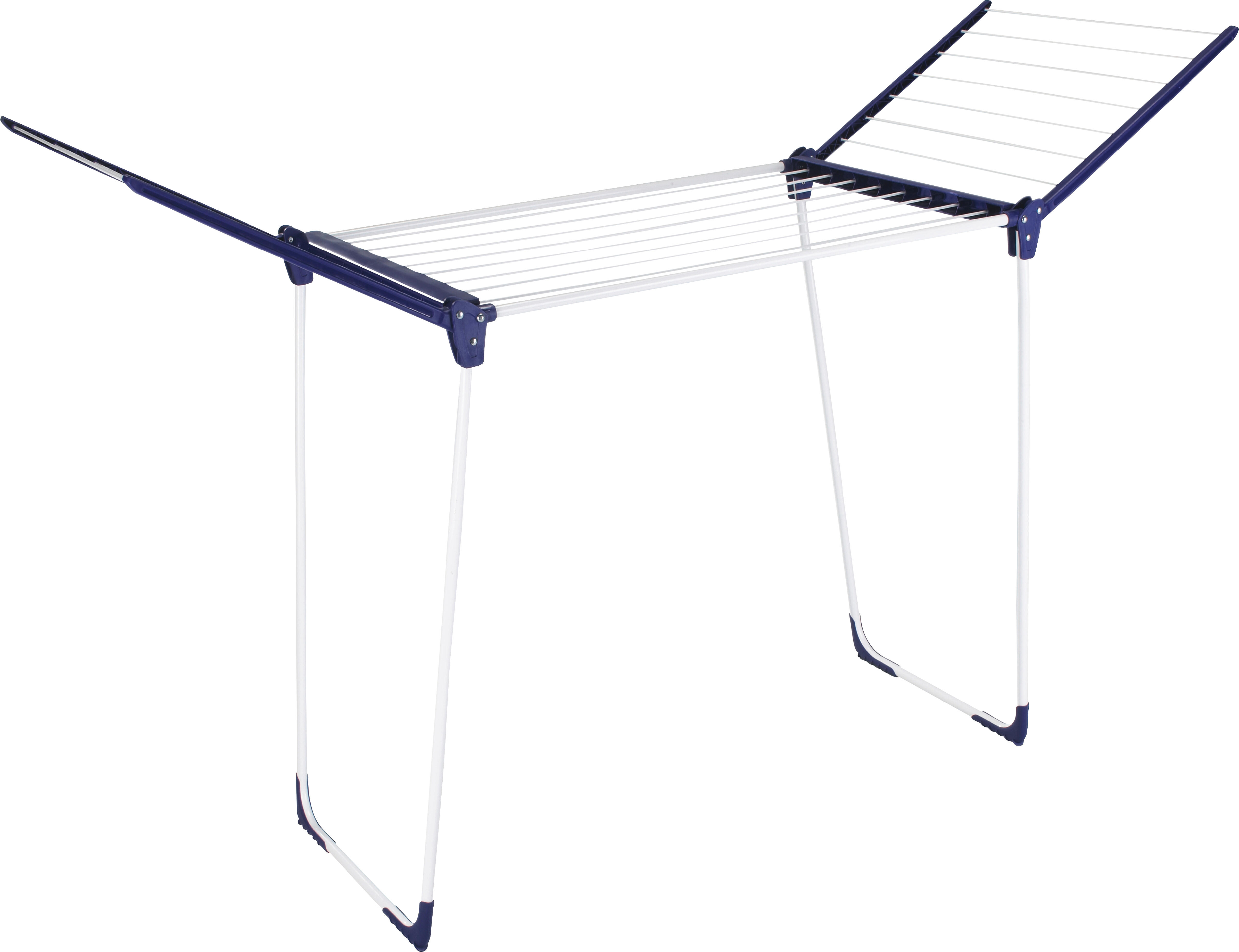 Tendedero Plegable Newlux V20 - 19 Metros De Capacidad, Soporta 17 Kg, 180x55x112 Cm, Con Rail Deslizante Y Alas