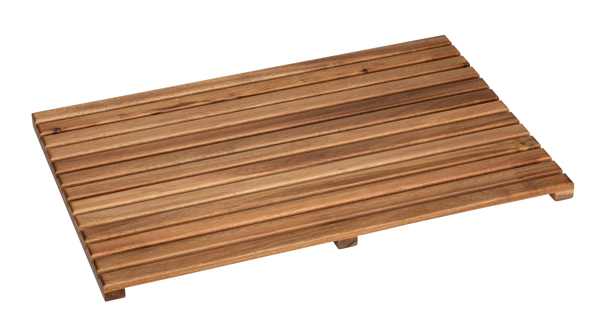 Tarima baño rectangular marrón 60x 40 cm