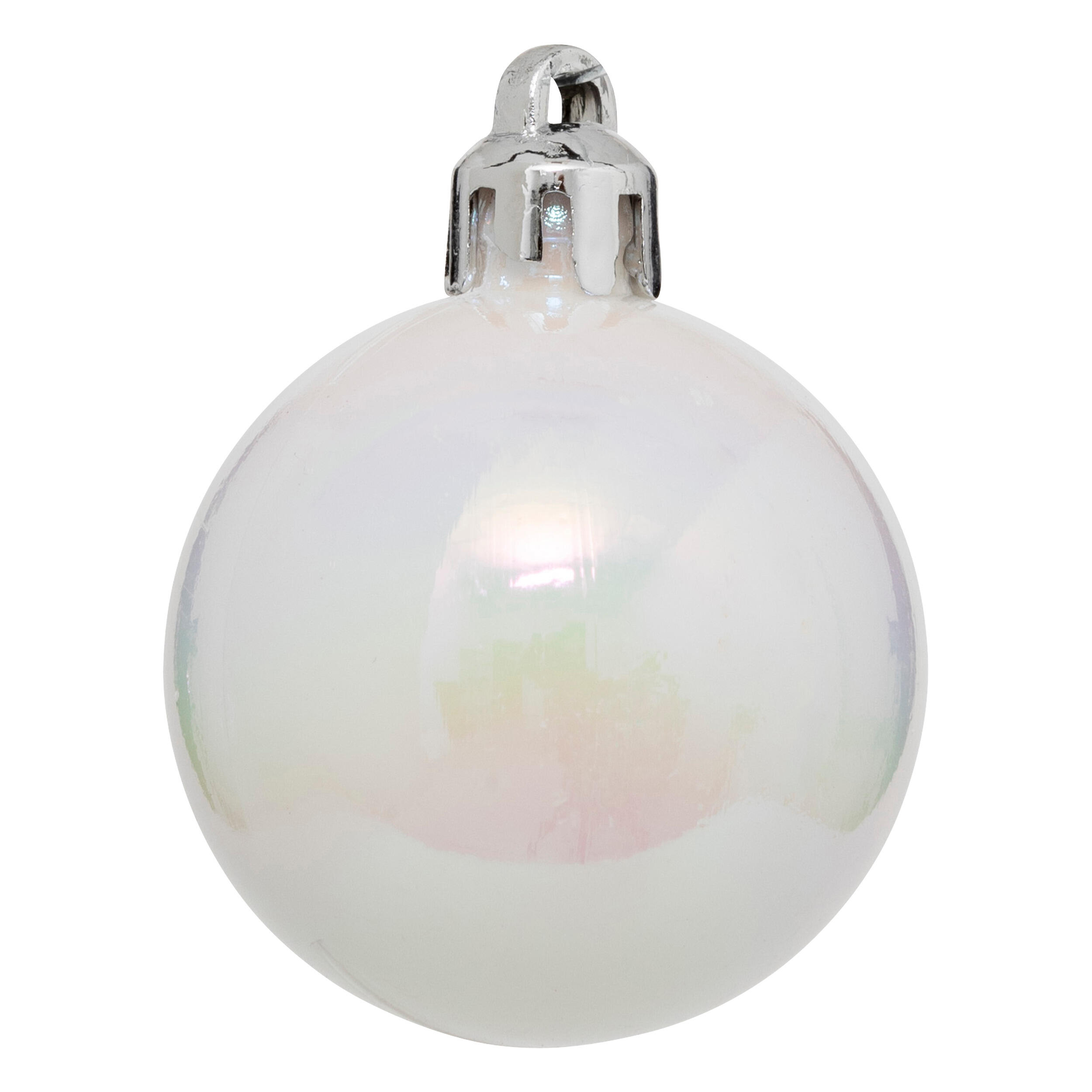 Boule de noël, blanc et rouge - 2