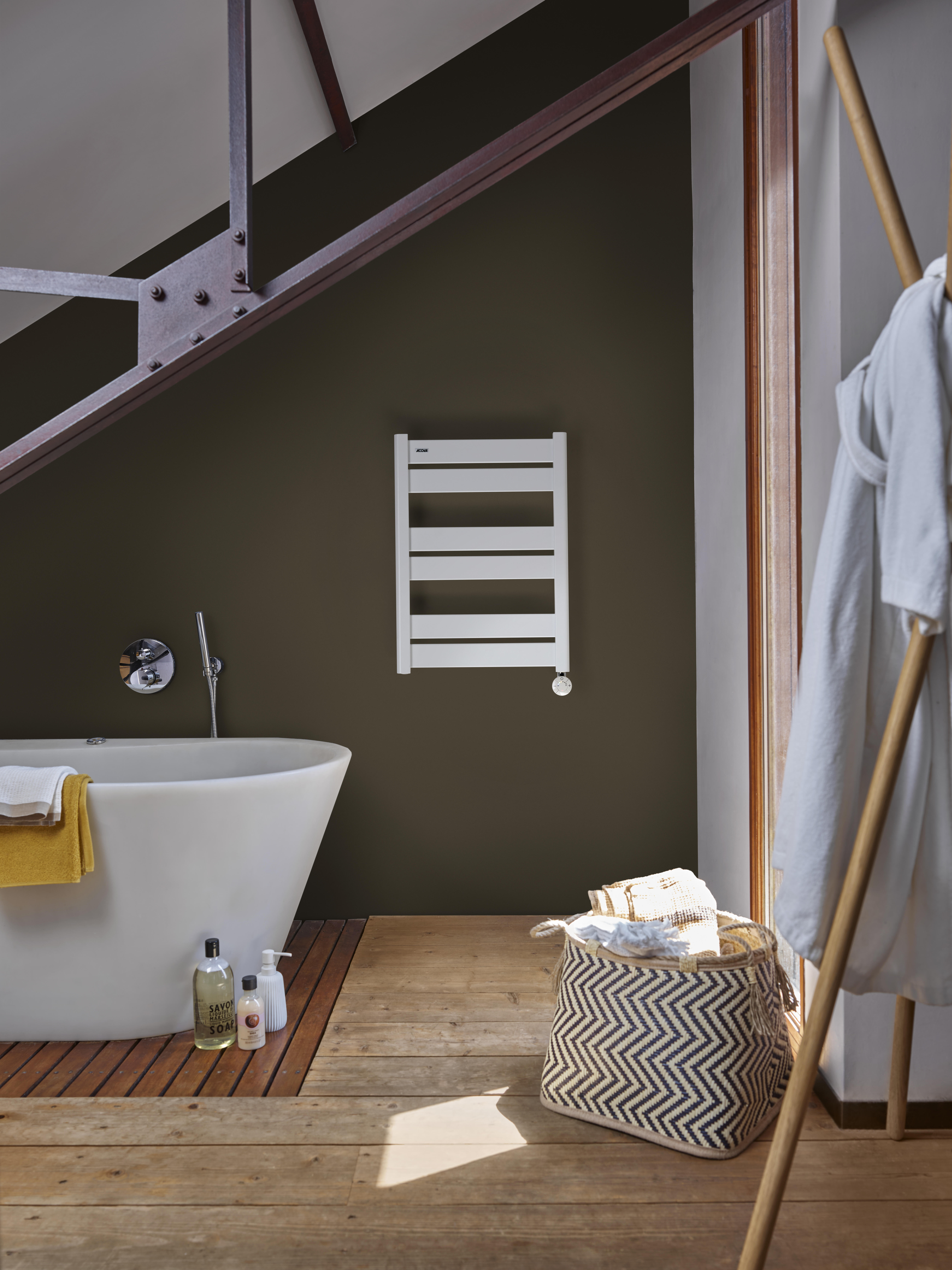 Sèche-serviettes électrique MADRAS XS ACOVA 250W, H76 x l51 cm blanc - 2