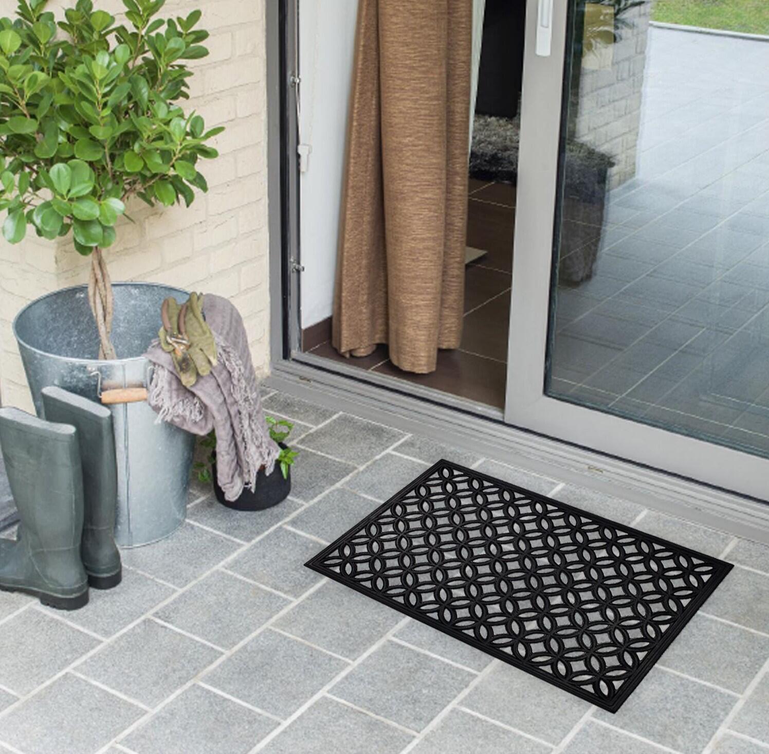 Tapete de entrada Avery preto 60 x 90cm Inspire - 2