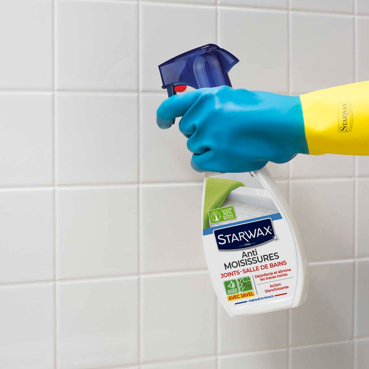 Nettoyant STARWAX Anti moisissure joints salle de bain, 0.5L - 4