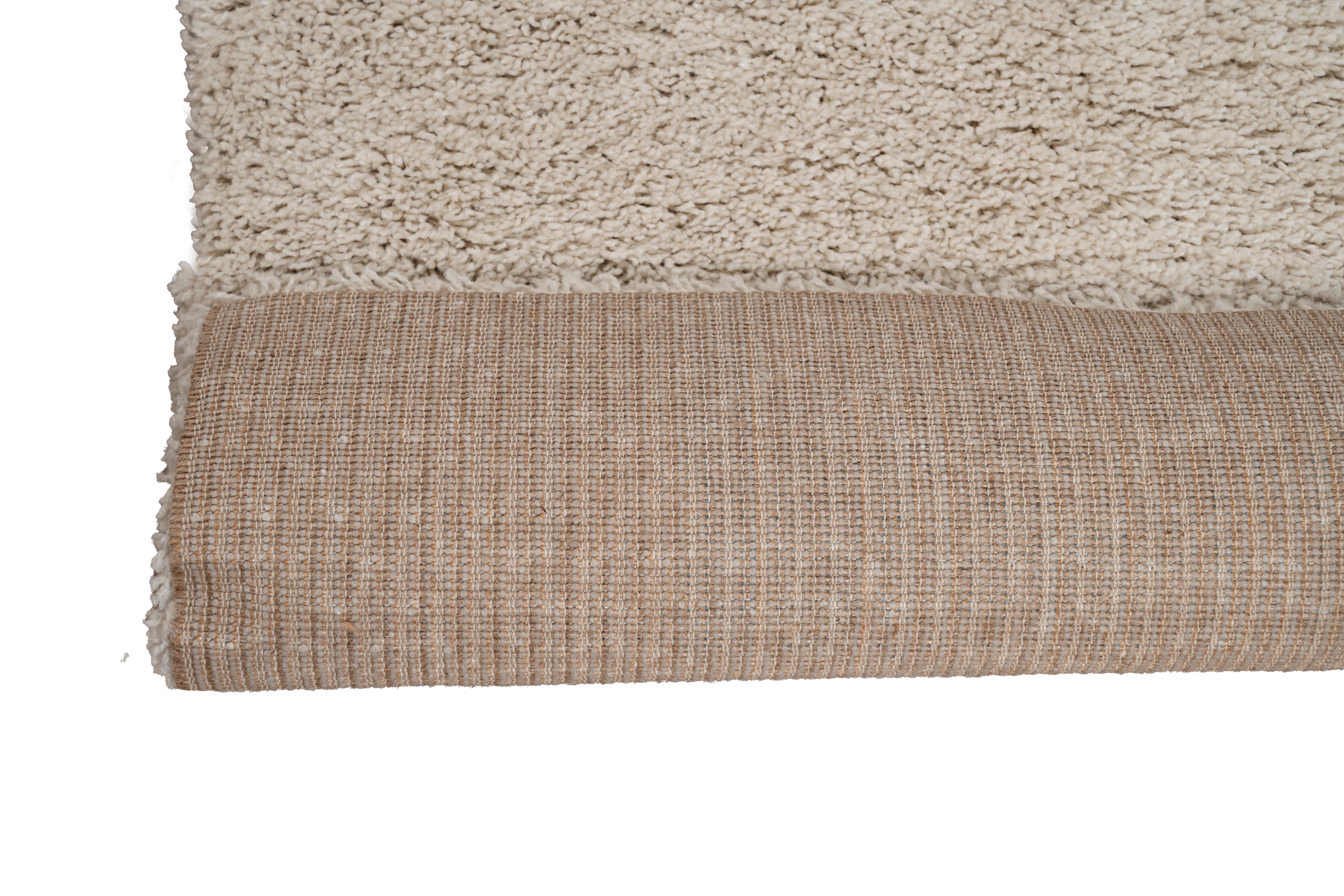 Tapete retangular Shaggy Norge 120x180cm Branco - 7