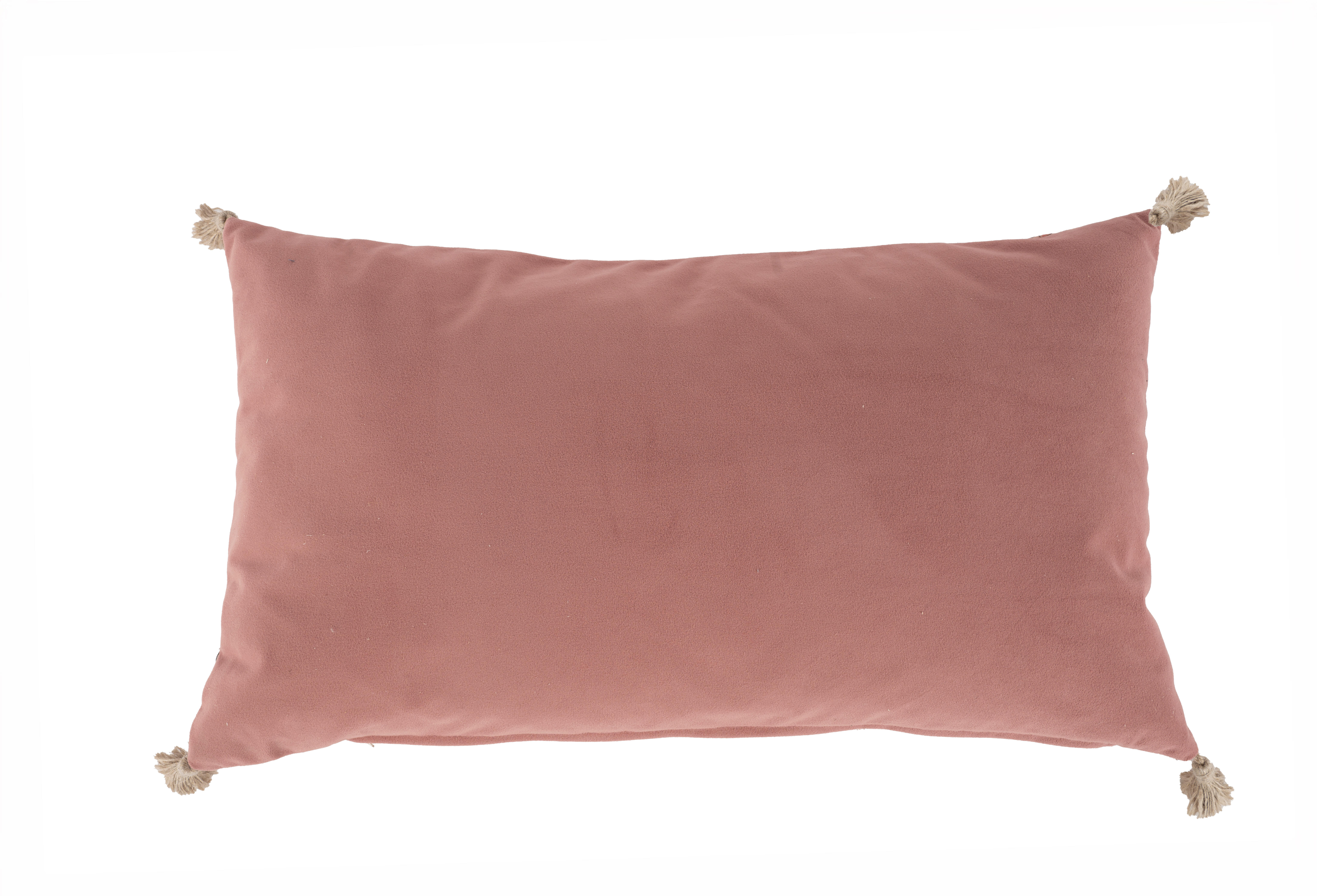 Almofada decorativa reversível Cottage Valentina Algodão rosa 50x30cm - 3