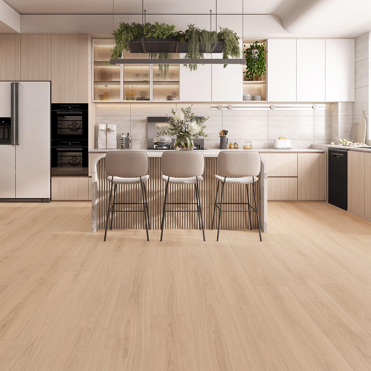 Pavimento SPC effetto legno naturale Sp 5 mm con sottopavimento integrato CLASSEN Nuva Clean 2.538 m² - 3