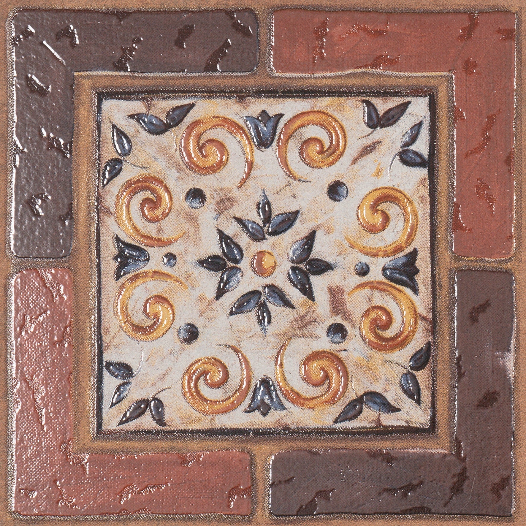 Taco pavimento 15x15 velez cuero set de 4 piezas
