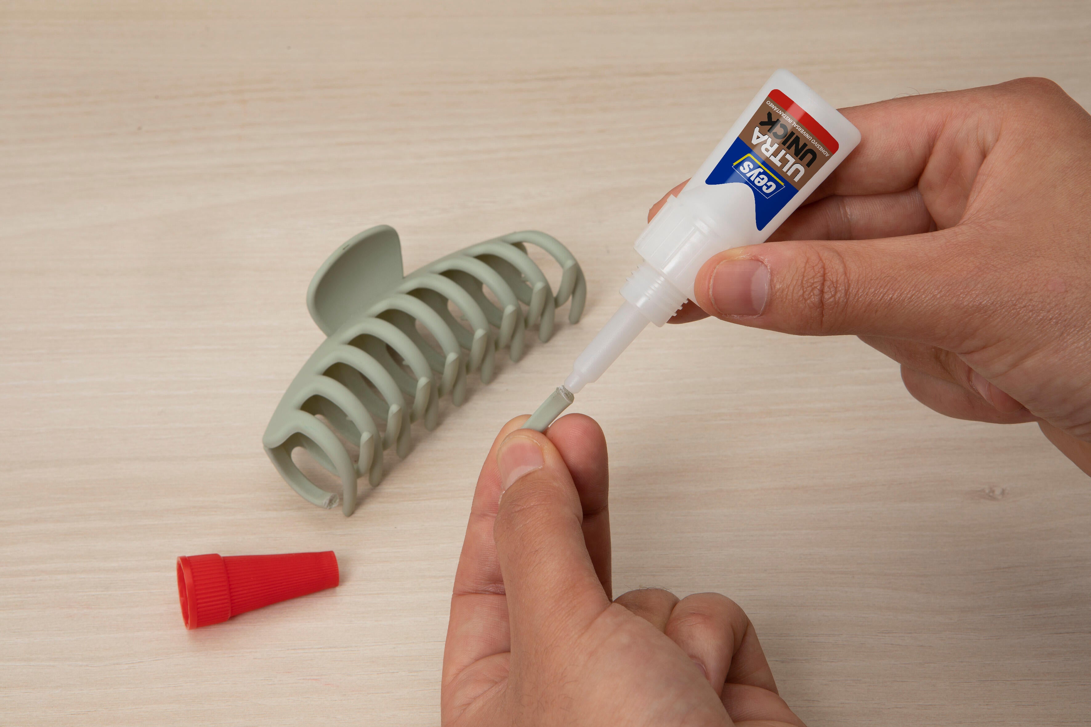 Cola instantánea CEYS UltraUnick 2 en 1 5 gr transparente para madera, PVC, cuero, aplicación con pincel, resistente a UV, resistente al calor, resistente a vibraciones. Para pegar y reparar un material roto. - 3