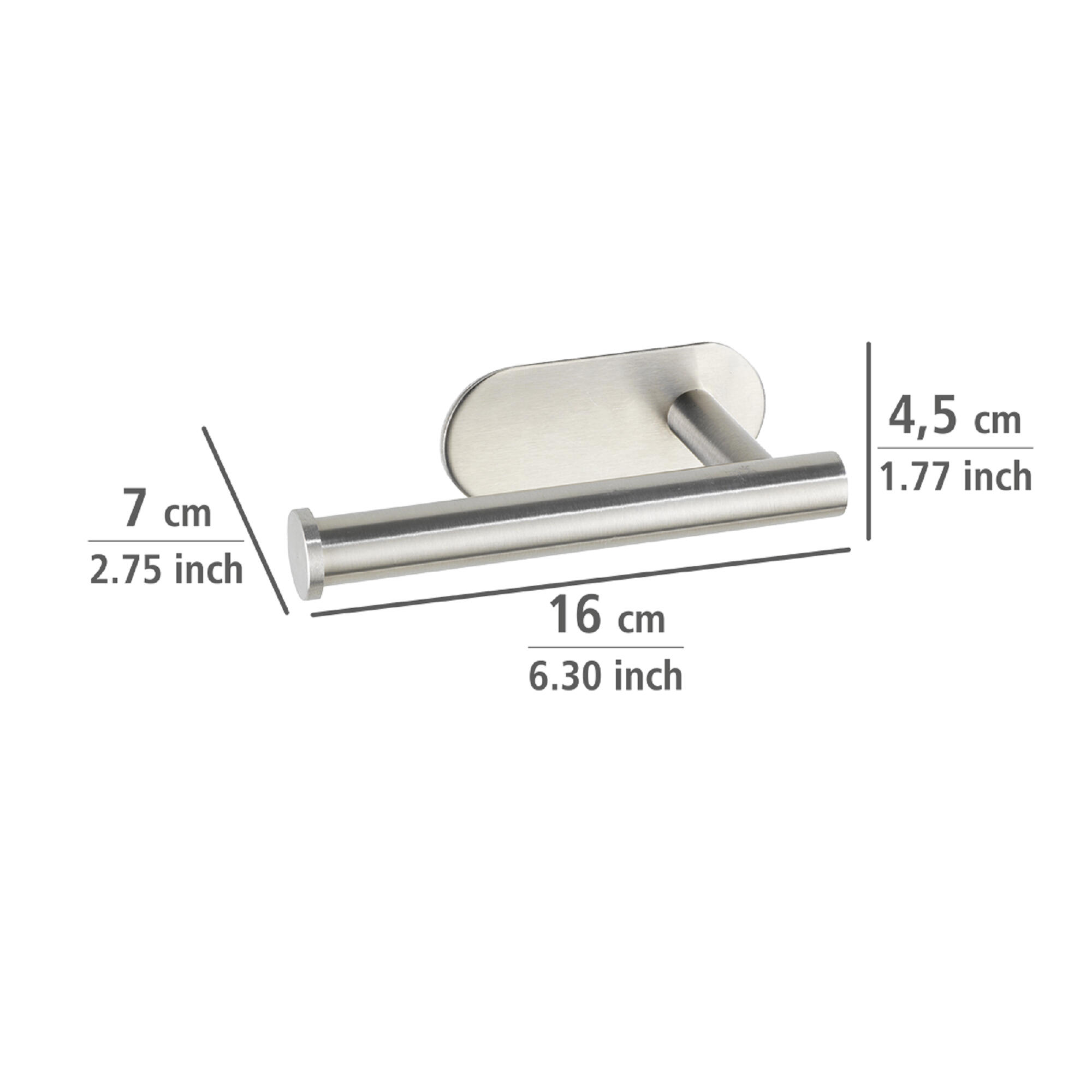 Porta-rolos OREA INOX MATE - 6