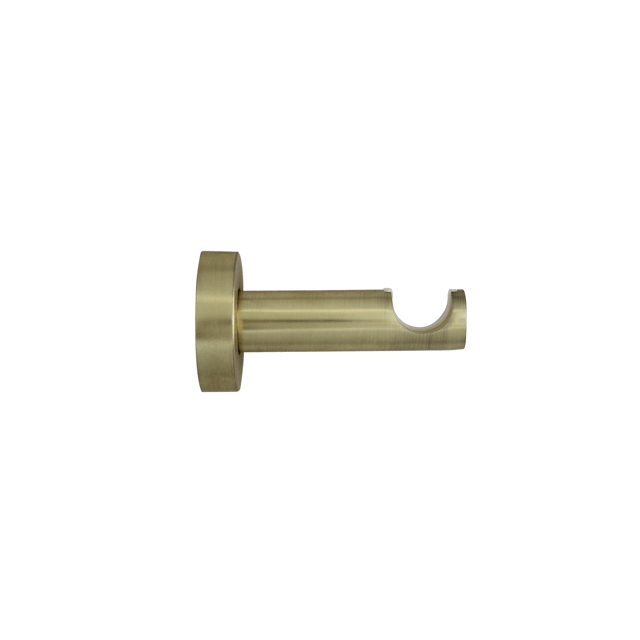 2 Soportes D20 mm Glamy aluminio INSPIRE oro mate sgle fix 7.6 cm