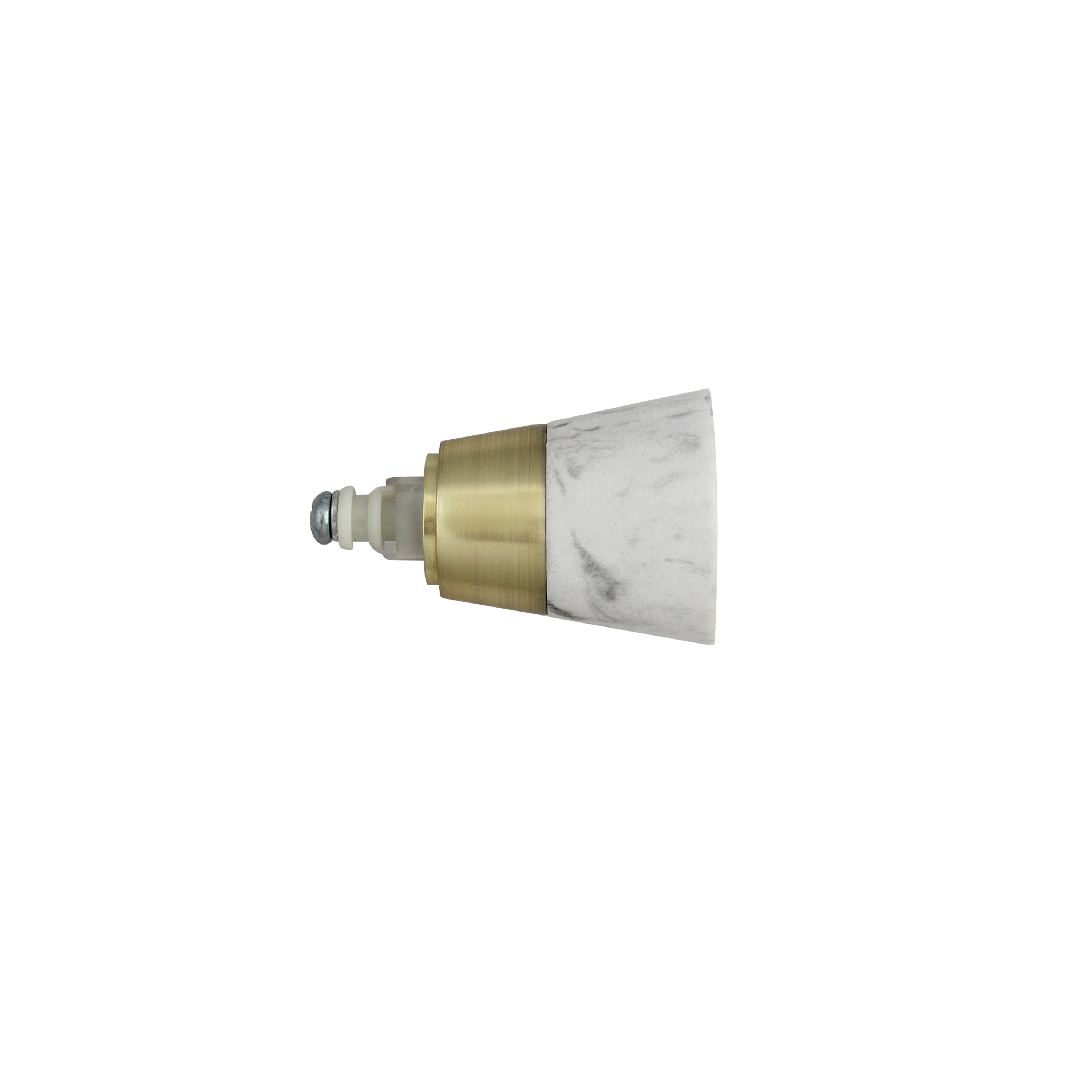 2 terminales para barra de cortina d20 mm aluminio glamy cono inspire oro mate
