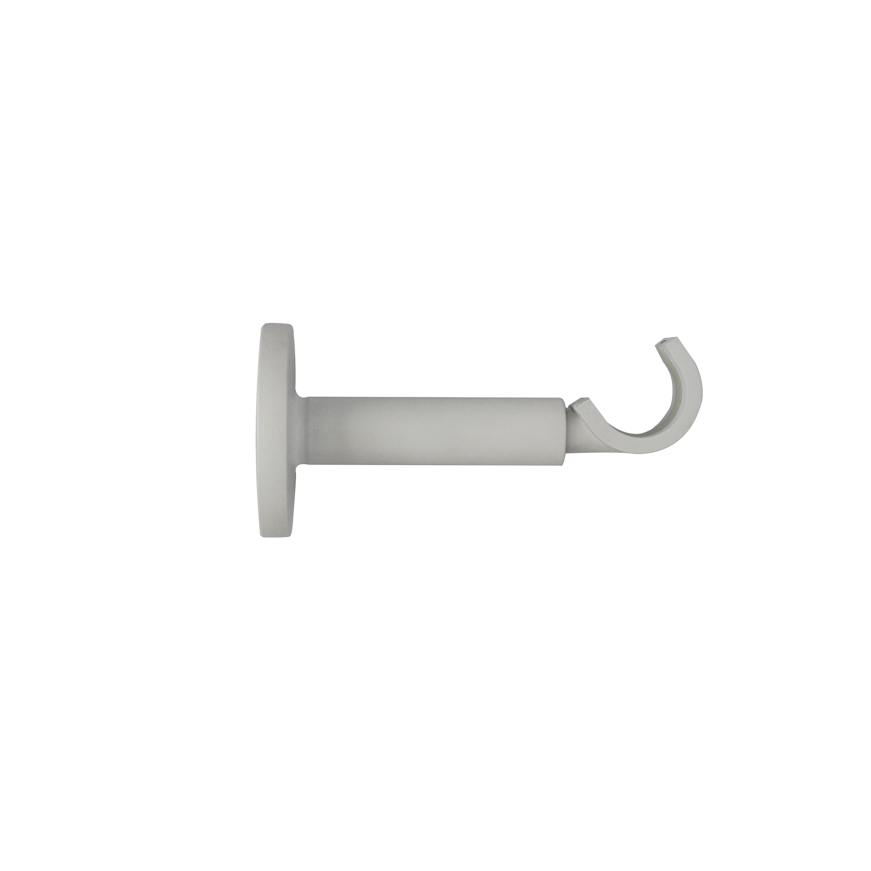 2 soportes d20 mm organic aluminio inspire blanco mate 12 cm