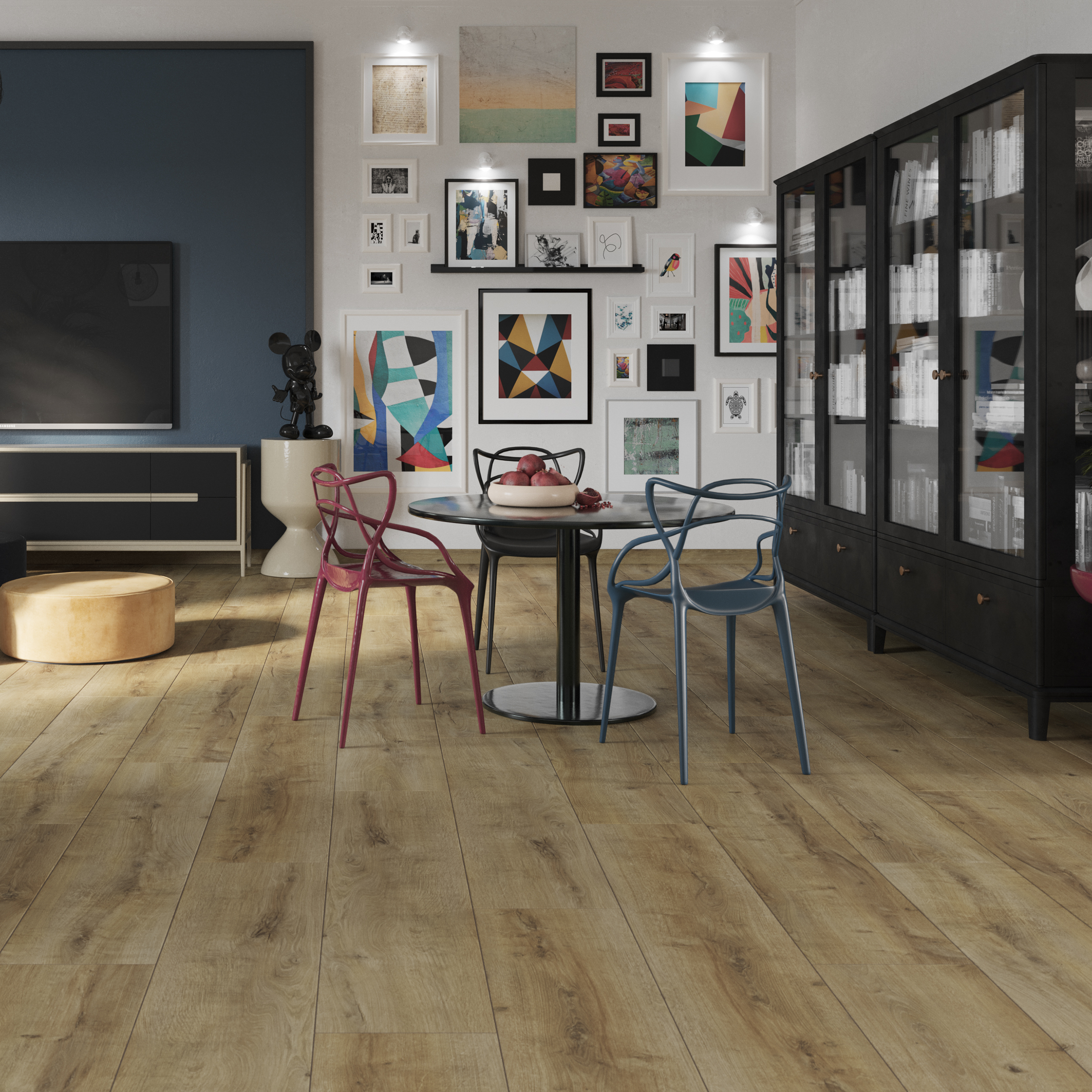 Panele podłogowe laminowane wodoodporne AC4 8 mm Classen Forestville XL naturalne drewno - 4