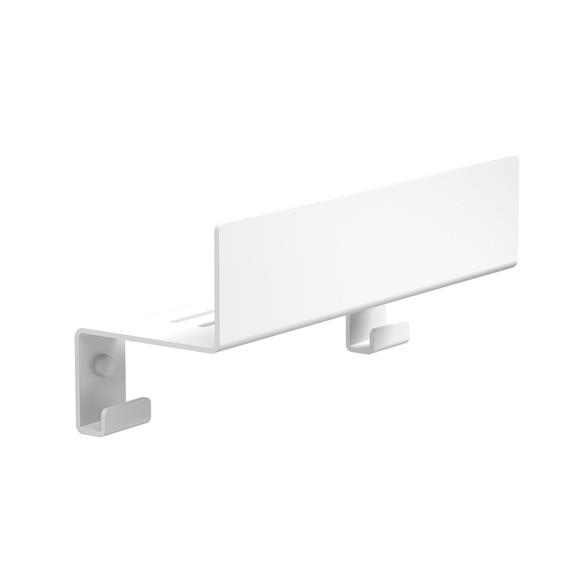 Percha/perchero quick blanco con 1 gancho